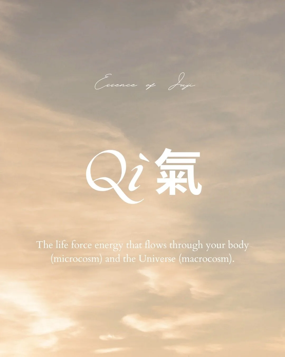 Qi (氣) is not a poetic idea &mdash; it is the body&rsquo;s living movement.

In Chinese Medicine Qi names the processes that keep us moving, transforming, and present: the invisible activity that turns food into Blood, that warms and lubricates tissu