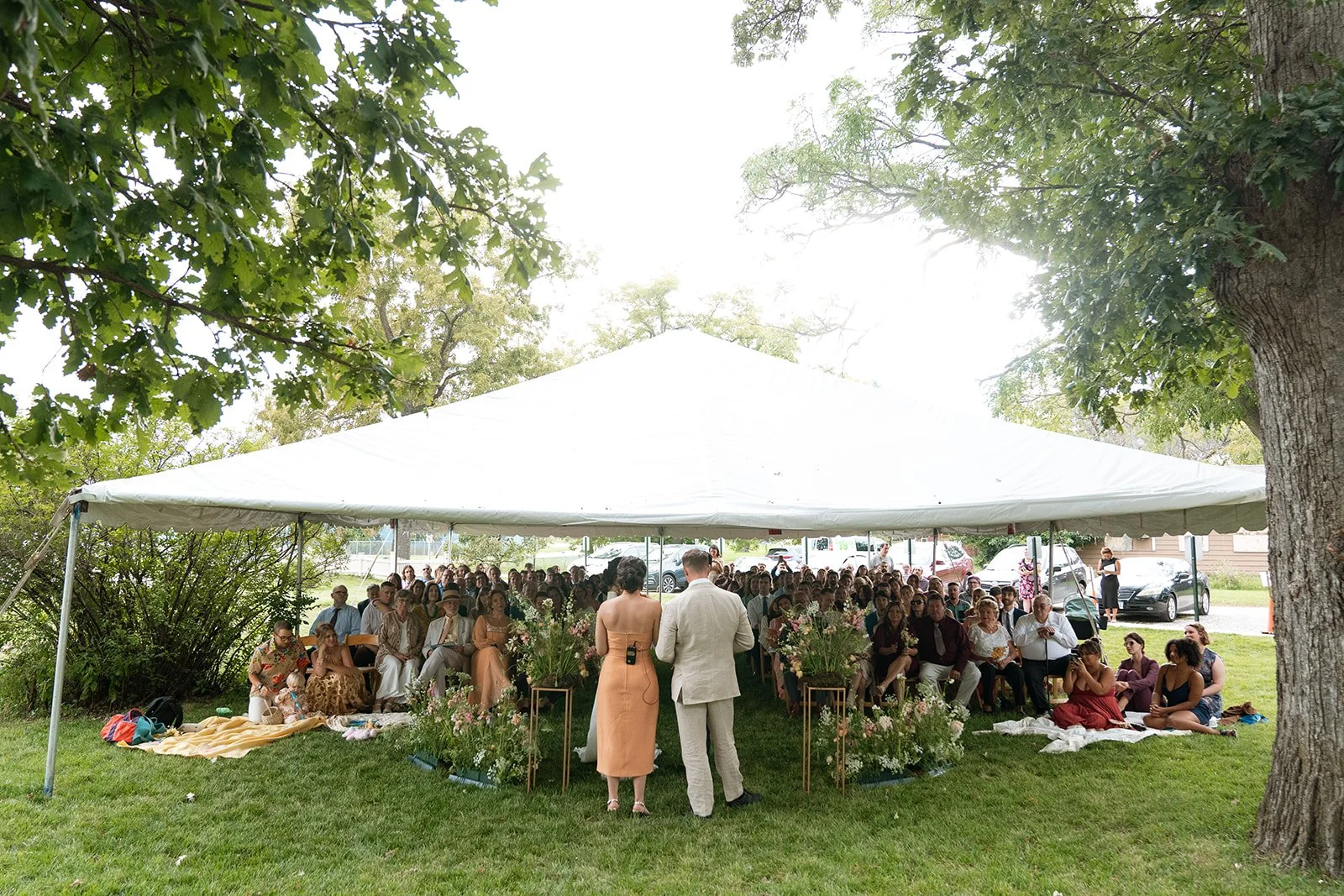 Tented Summertime Wedding at the Jordan House