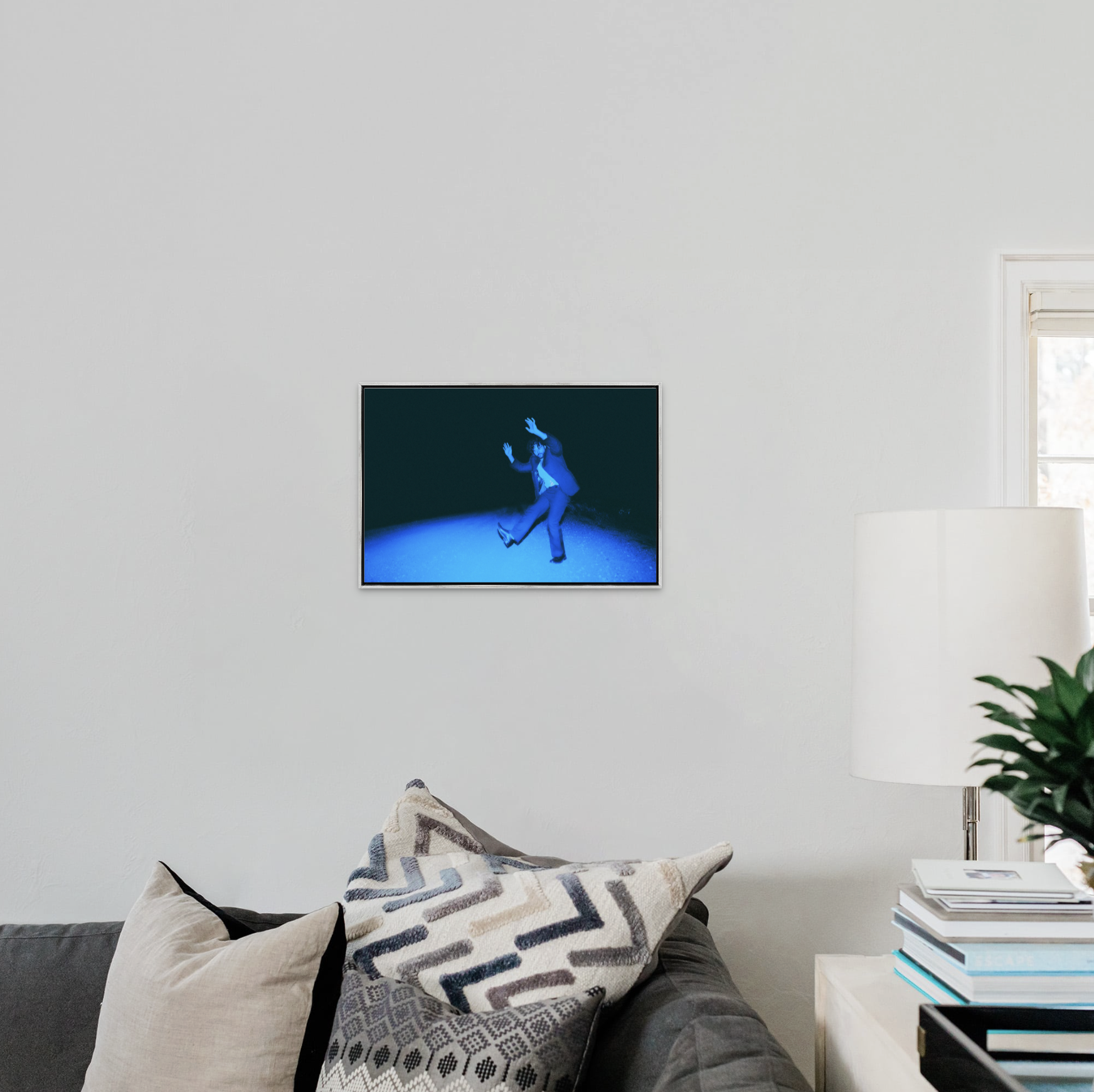 Selected Works: Iowa Band Portraits 2015–2026 — Framed Fine Art Print, Aged Metallic Silver Float Frame