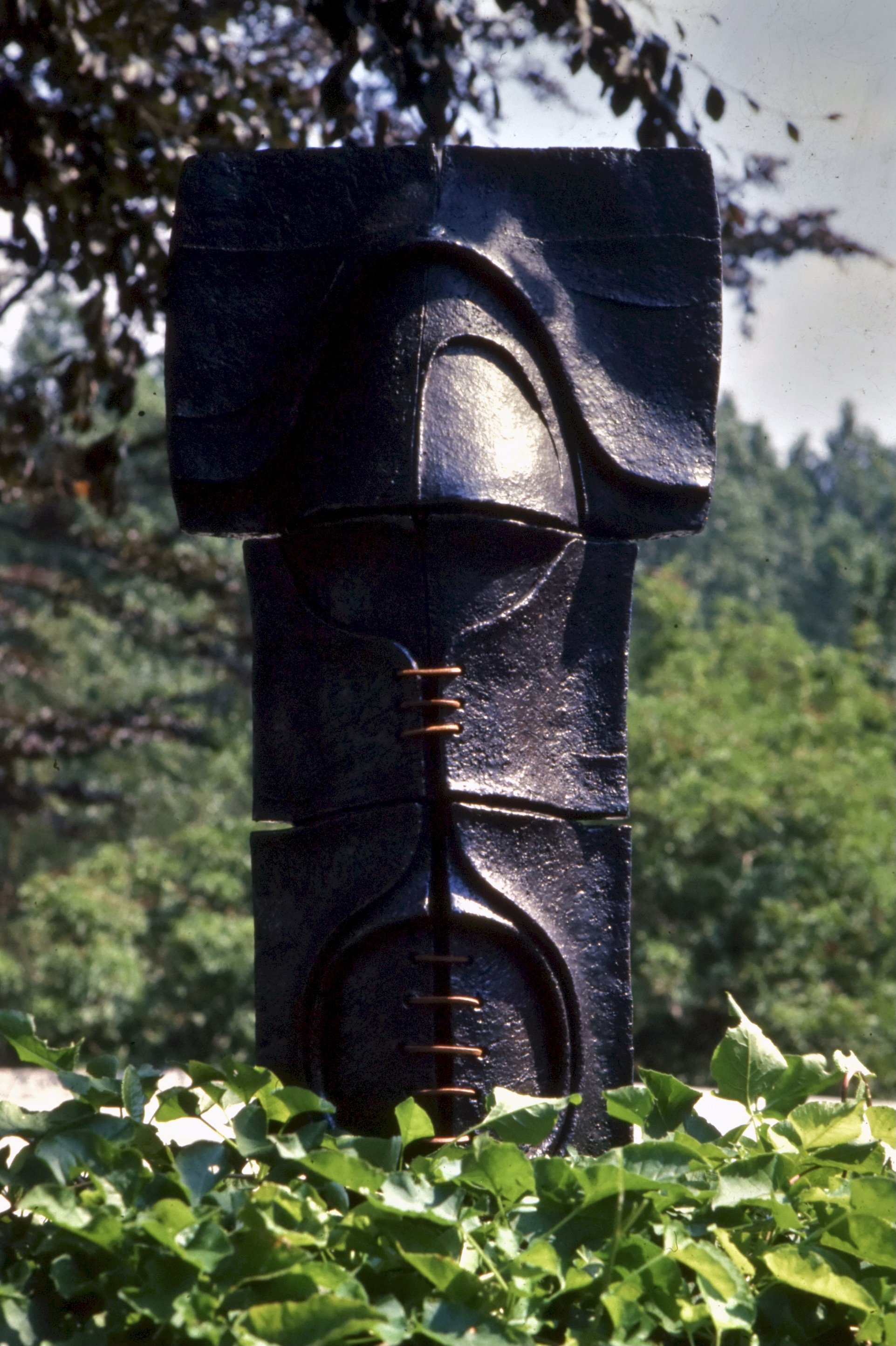 Erik Deforce Ceramic Sculpture: Totem
