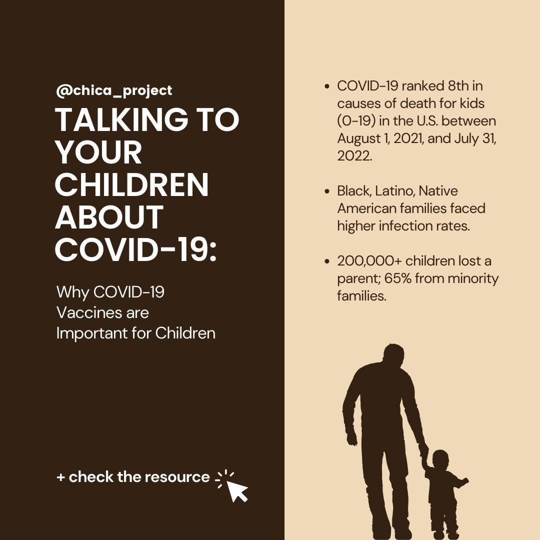 Did you know that the COVID-19 pandemic has disproportionately affected families of Color compared to their White counterparts? According to the American Academy of Pediatrics, Black, Latino and Native American families experienced higher rates of CO