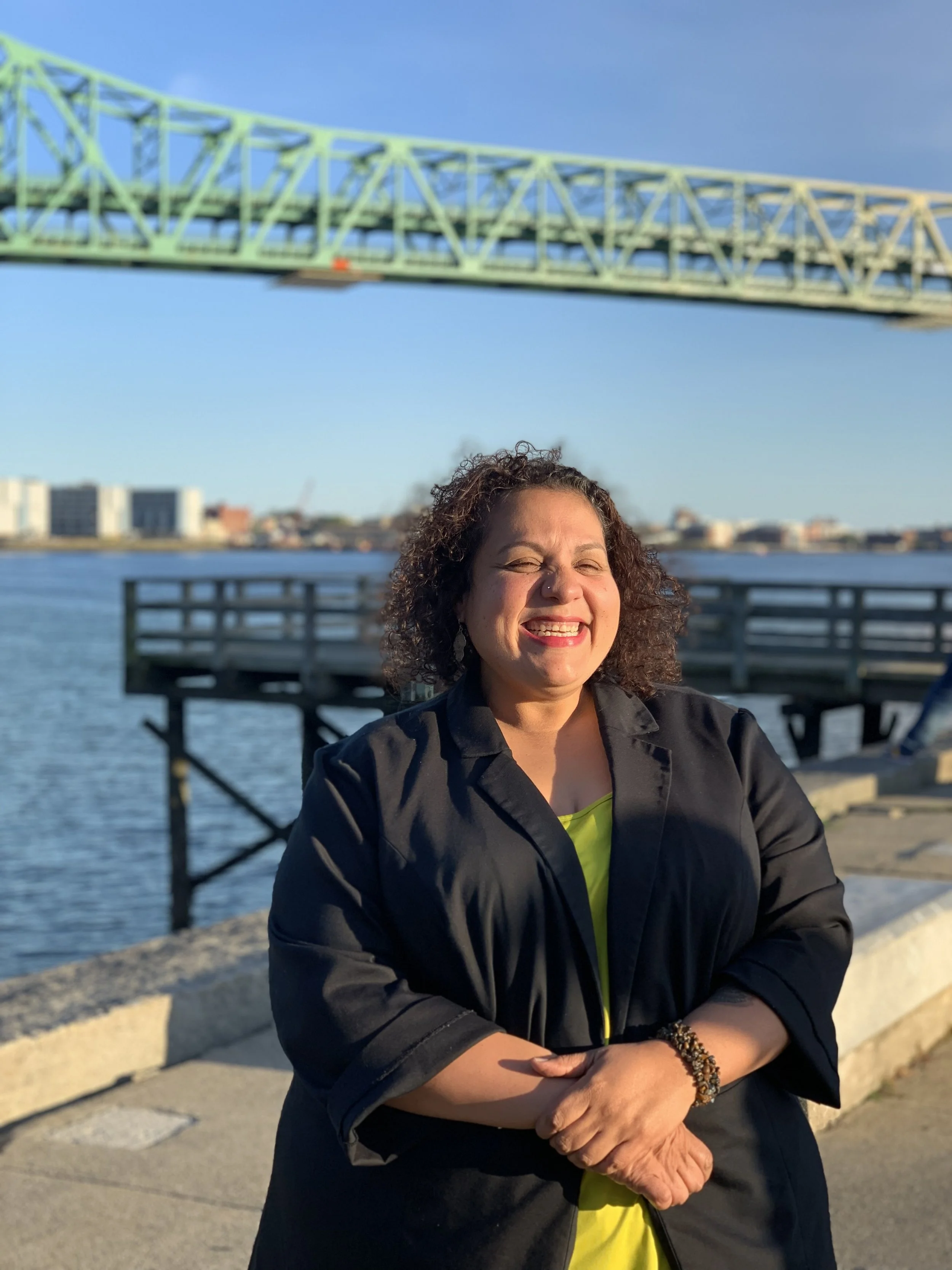Damali Vidot, Board Chair of Chica Project, a Nuyorican community organizer, advocate, and former elected official building equitable access for communities of color in Boston