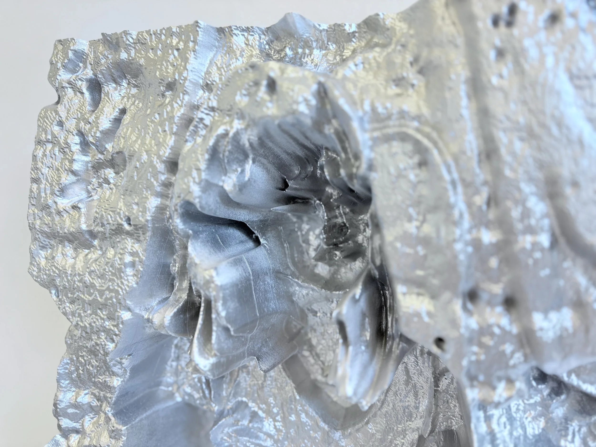 After 9/11 with Flag (8th Grade)  detail, 2025
 3D print, 24 x 18 x 6.5 inches