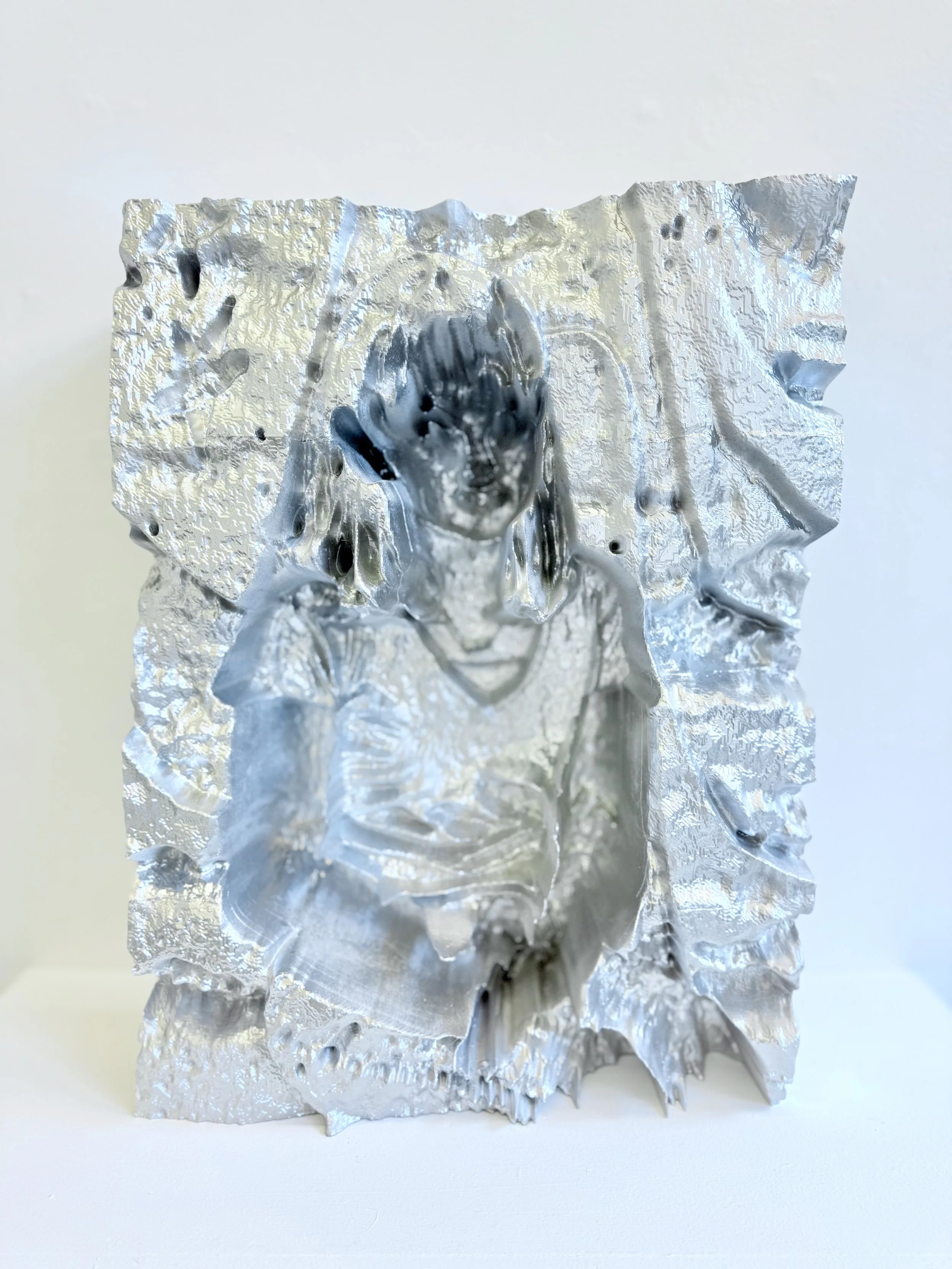 After 9/11 with Flag (8th Grade) , 2025
 3D print, 24 x 18 x 6.5 inches