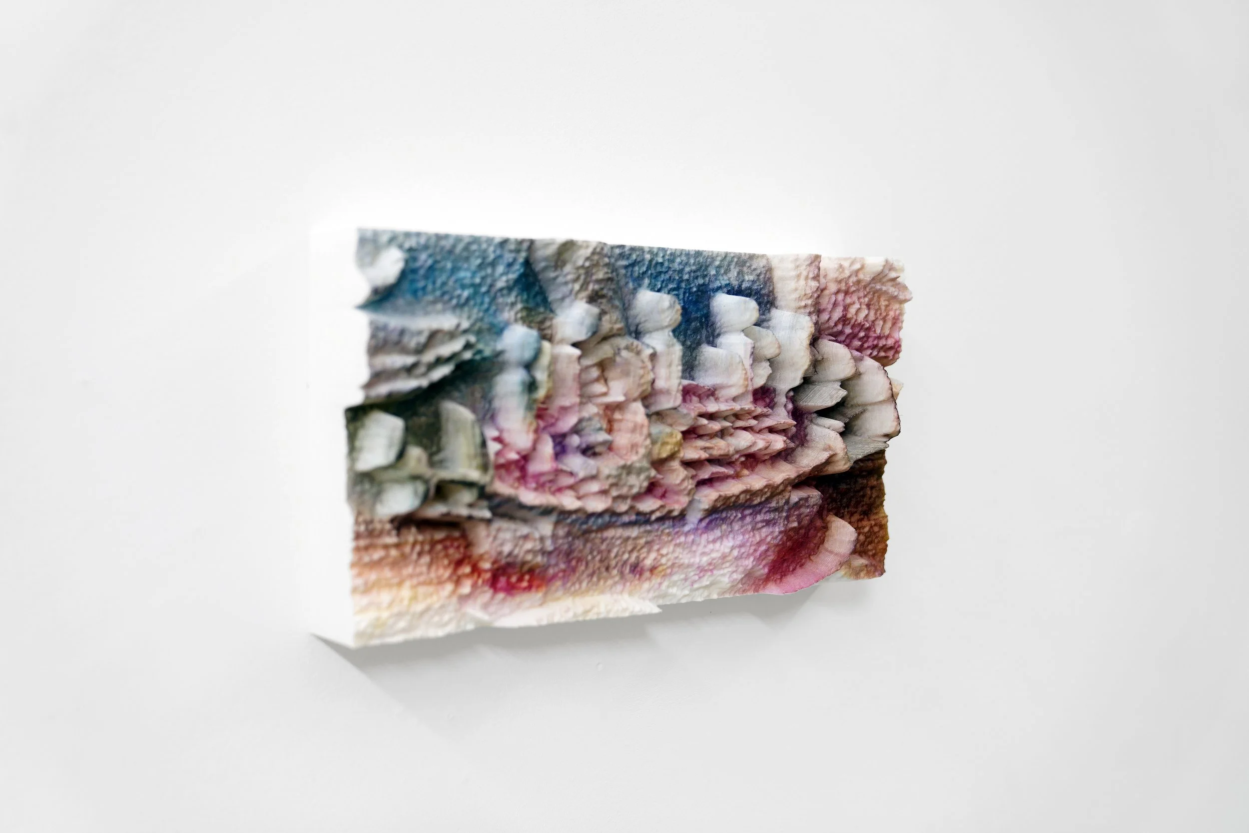   IMG_2997 , 2025  
 UV printed photograph on 3D print, 6.5 x 24 x 2 ⅛ inches  