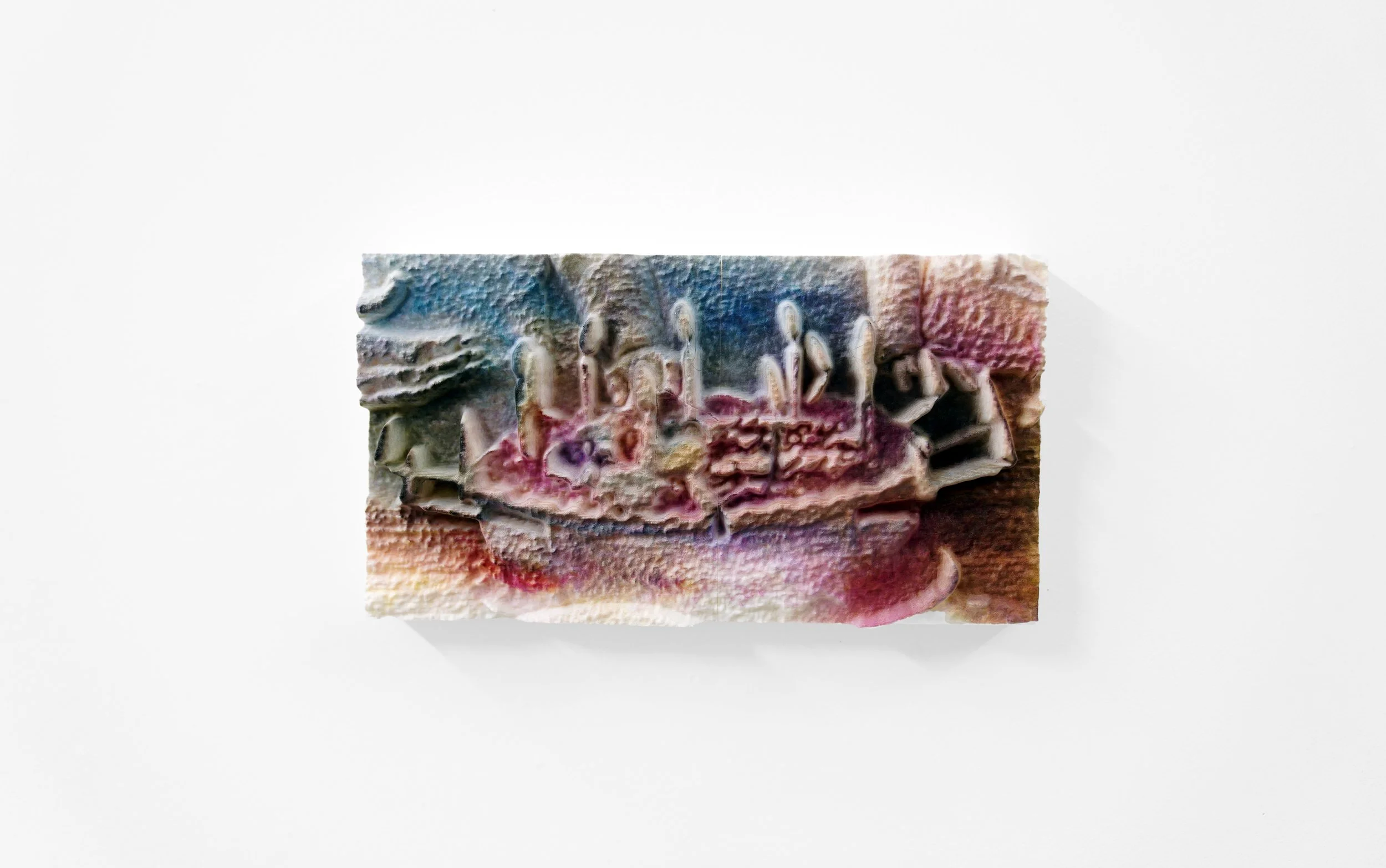   IMG_2997 , 2025  
 UV printed photograph on 3D print, 6.5 x 24 x 2 ⅛ inches  