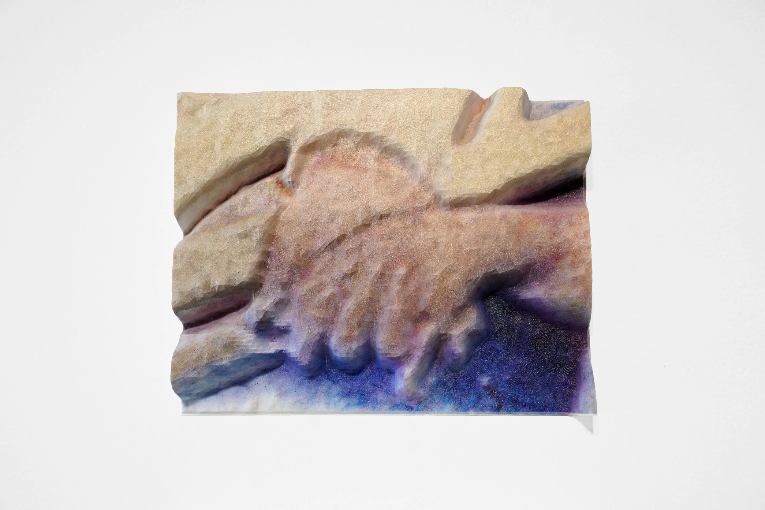 Mom Holding My Hand, 2026
UV printed photograph on 3D print, 9.5 x 7.5 x 1.5 inches