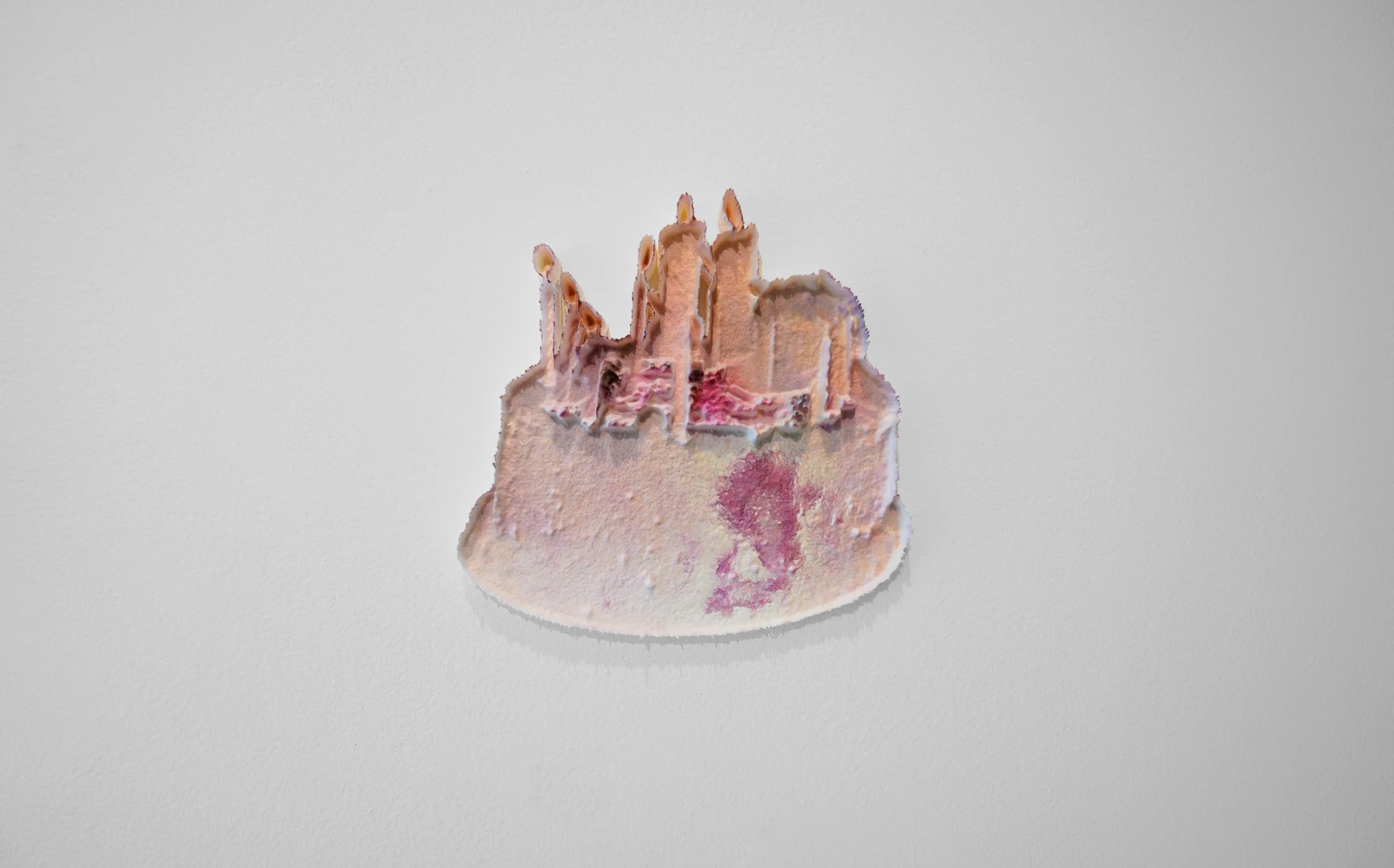   Wish (Inverted) , 2026 
 UV printed photograph on 3D print, 9.5 x 9.5 x 1.5 inches