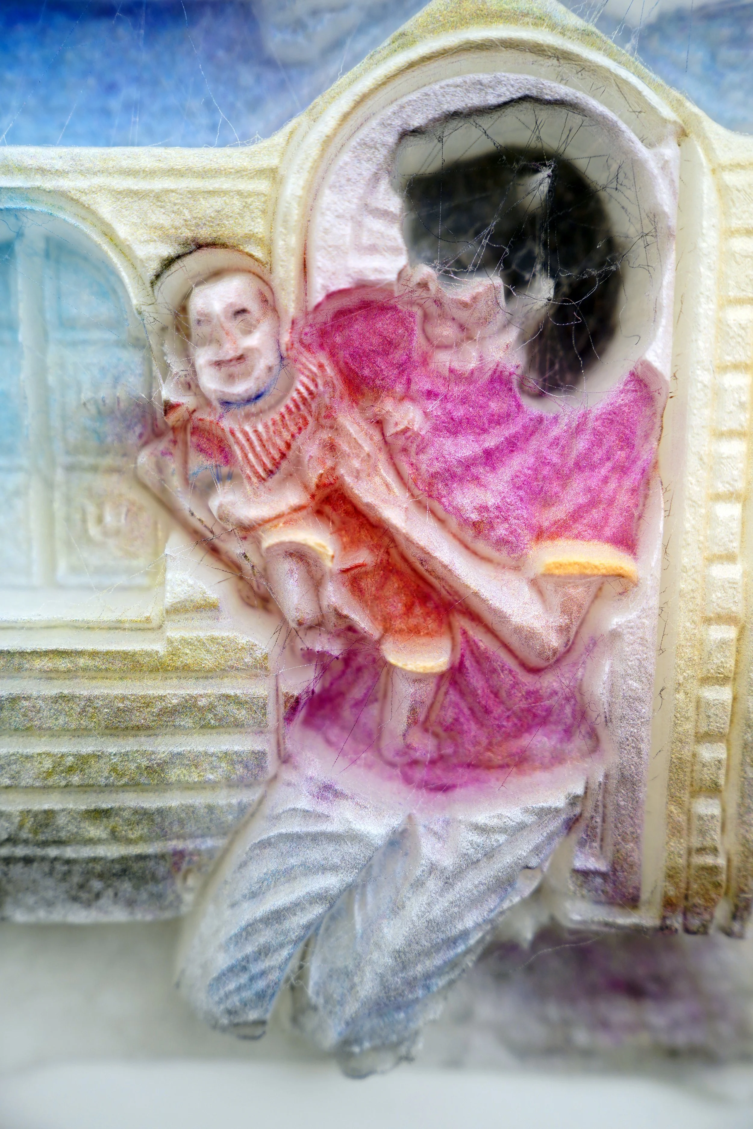   IMG_7598 , 2025 
 UV printed photograph on 3D print, 13 x 30 x 4 inches