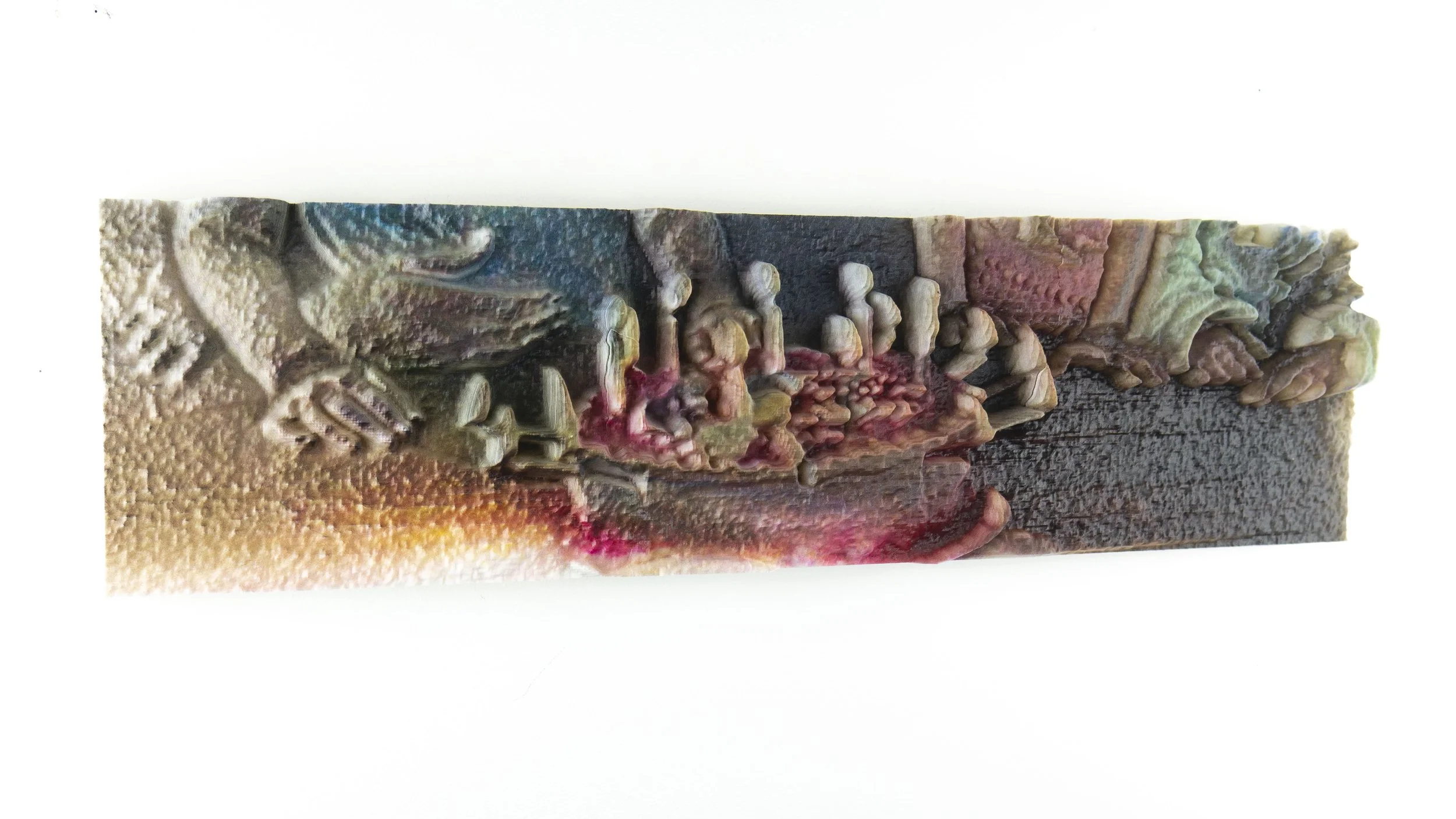   Last Supper , 2025  
 UV ink on PLA print 