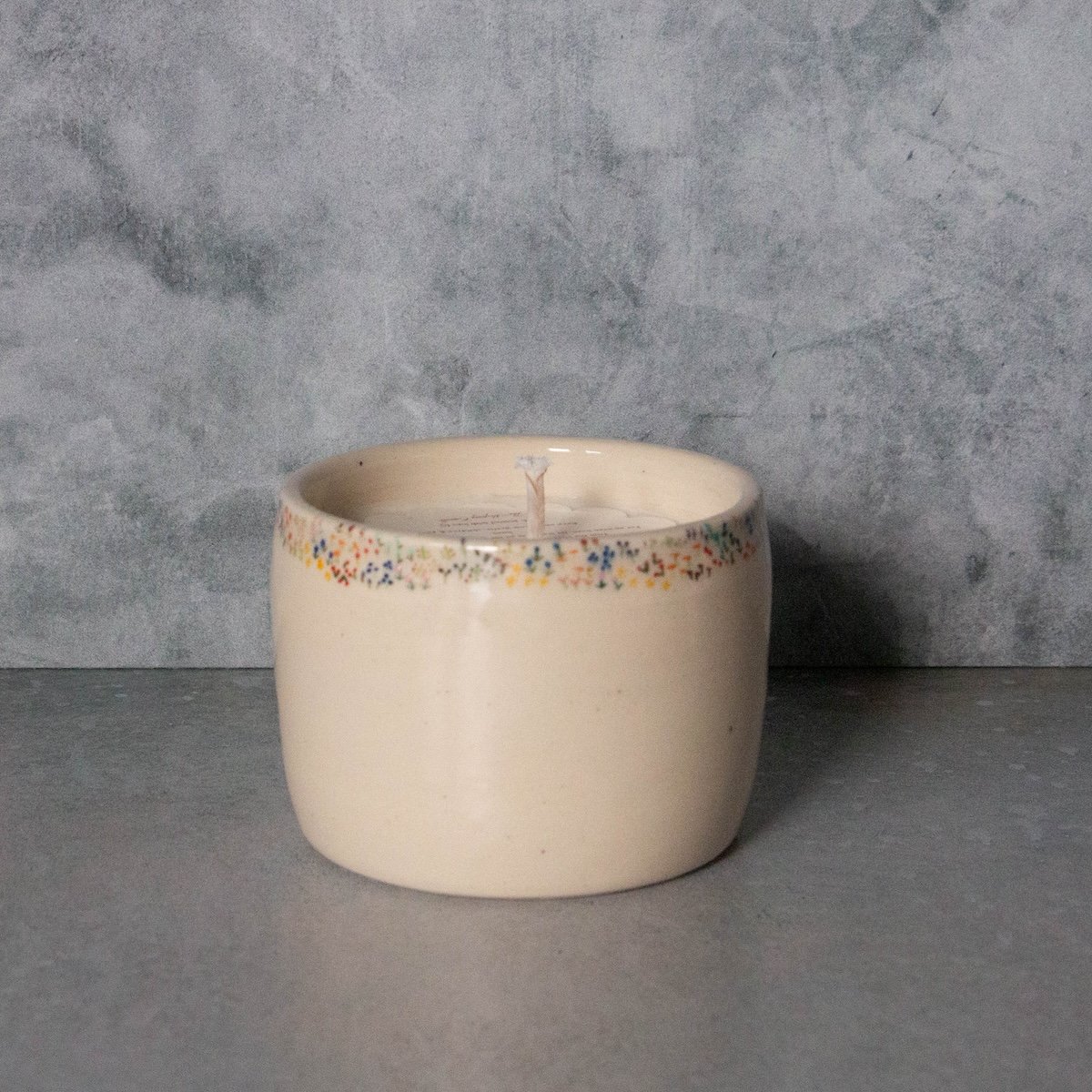 Candles - Flower Border Pattern