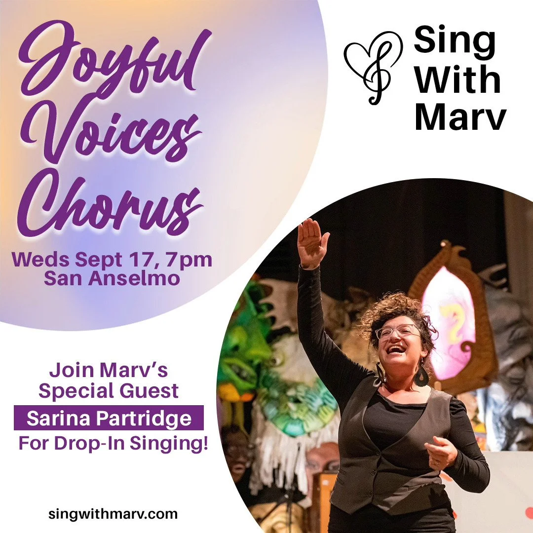 Love to sing? Even just in the shower or car? Then this is the event for you!
A rare opportunity: Our amazing Guest Songleader @sarina.partridge -- dozens of Sarina songs are traveling through choirs and song circles worldwide! -- joins JVC Leader