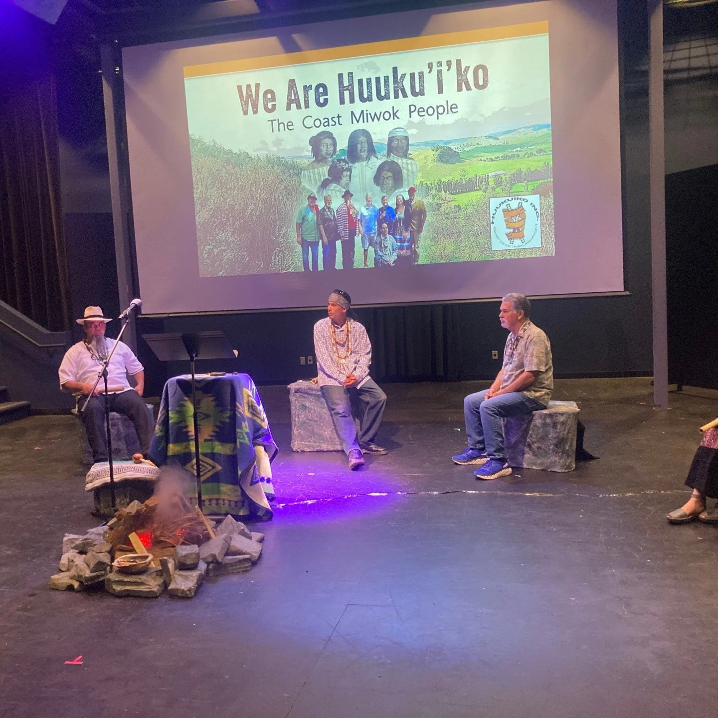 As you may know, Thanksgiving is not a day of celebration for the Coast Miwok ("Huuku'i'ko", in their language) people, on whose unceded land we sing here in Marin County, California. 

The Huuku'i'ko were living on this land at least 13,00