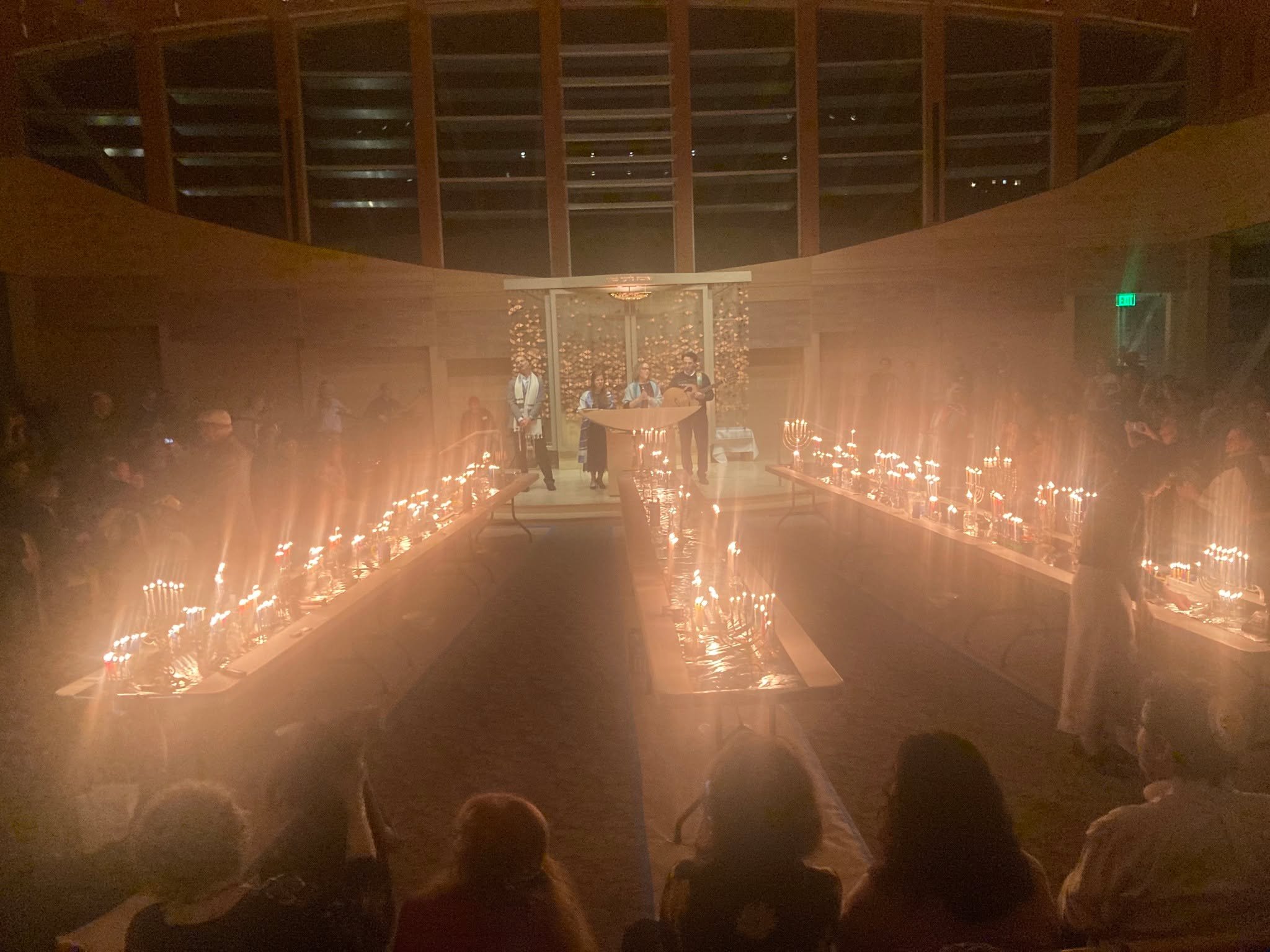 This is light facing the darkness.