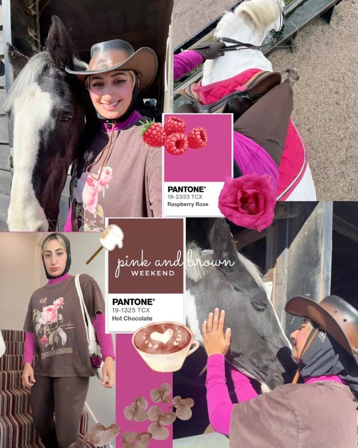 pink &amp; brown weekend digital junk journal 

had lots of fun creating this, I usually do my junk journalling on paper but I was inspired after seeing a post by @hanan.selini where she used cute stickers on her photos. 

it is not quite as satisfyi