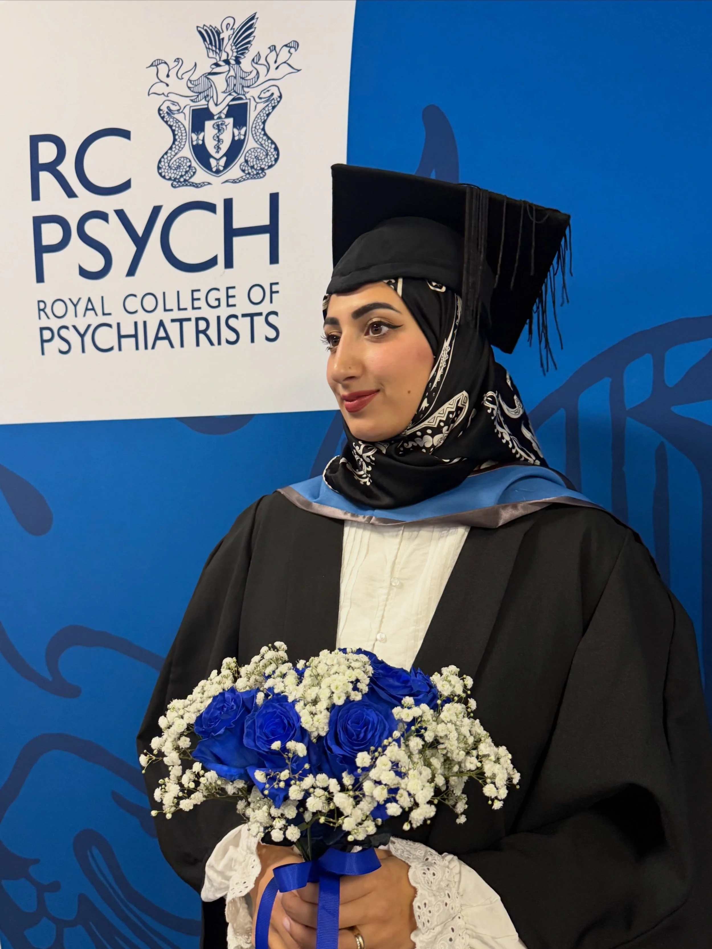 Alhamdulilah 💙🦋

Our MRCPsych graduation ceremony today was wonderful and am very grateful to my family, friends and colleagues for all the support over the years. 

I was very inspired by the address given by our new President Subodh Dave about ho