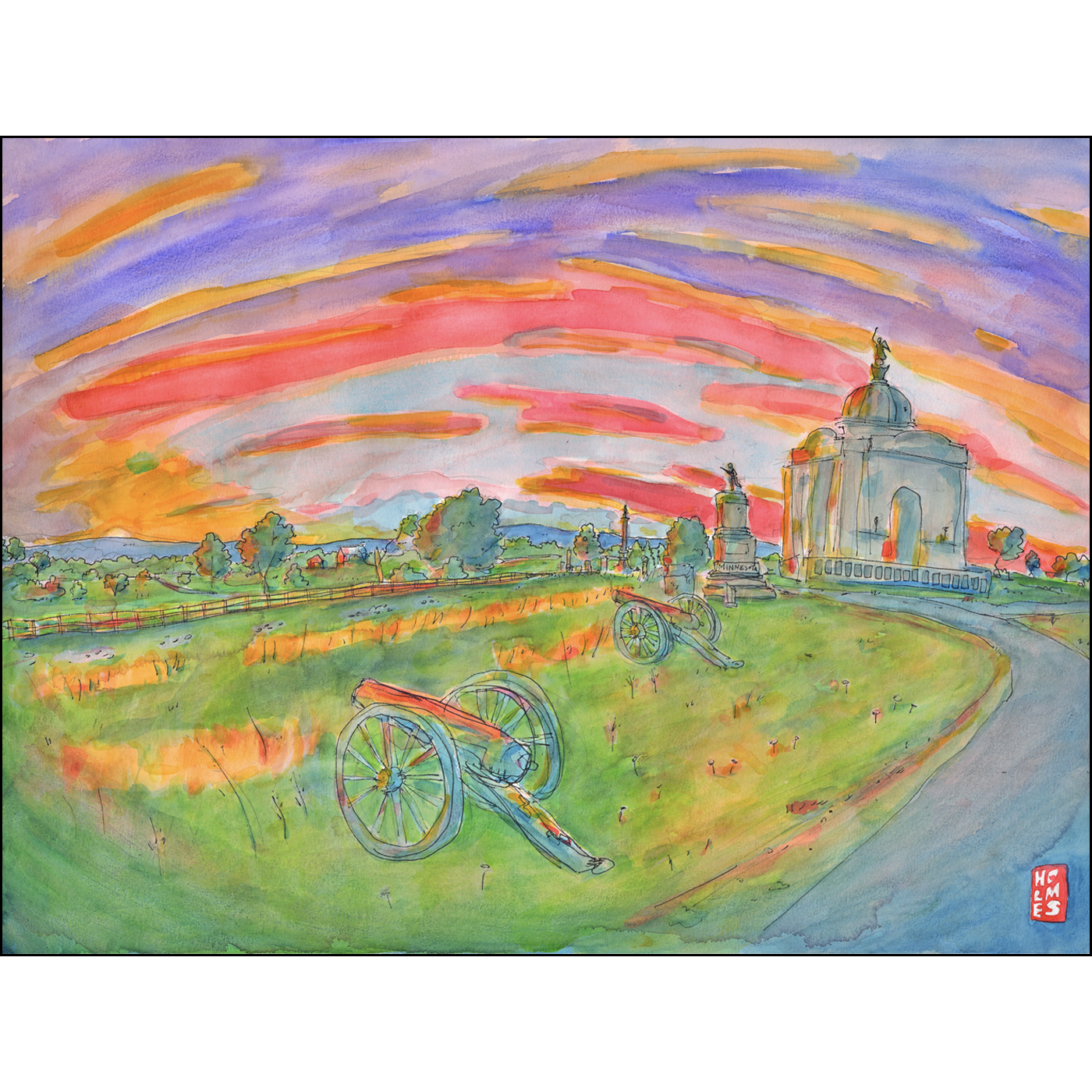 Twilight at the Pennsylvania State Monument - Limited Edition (200 Prints)