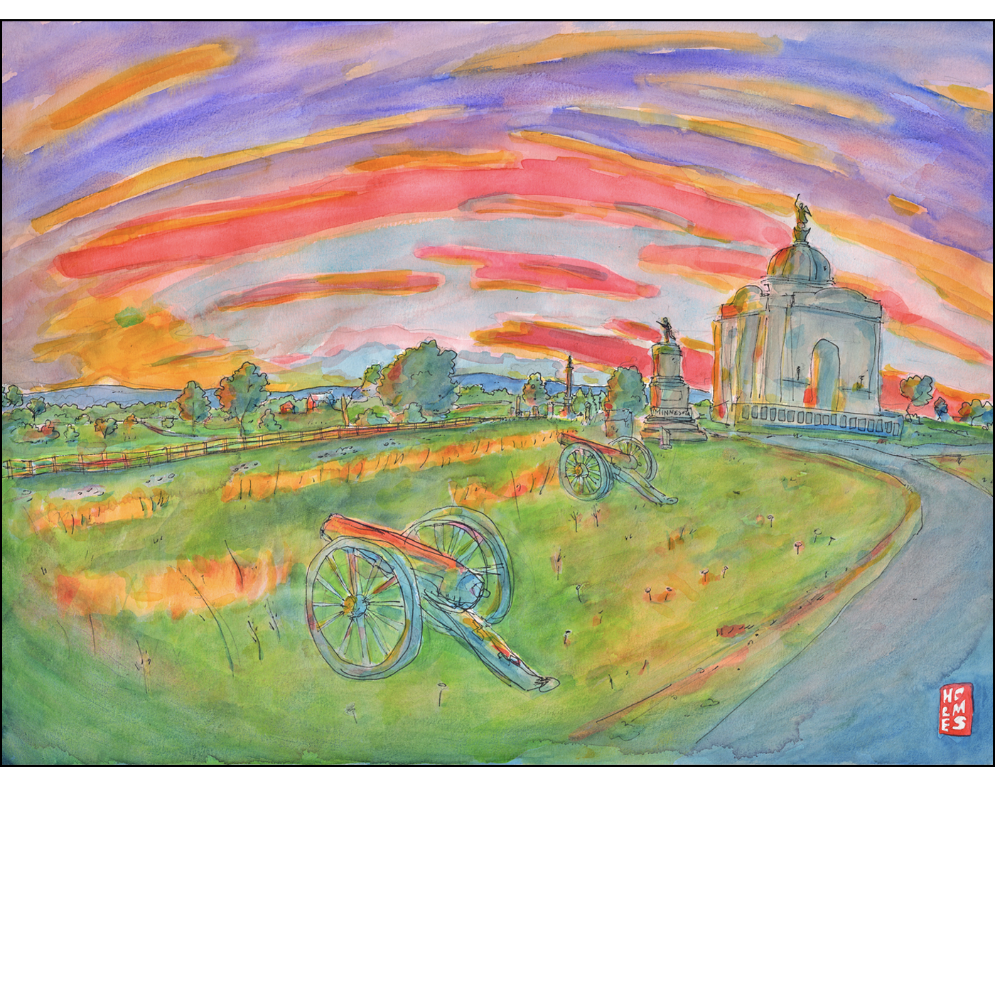 Twilight at the Pennsylvania State Monument - Limited Edition (200 Prints)