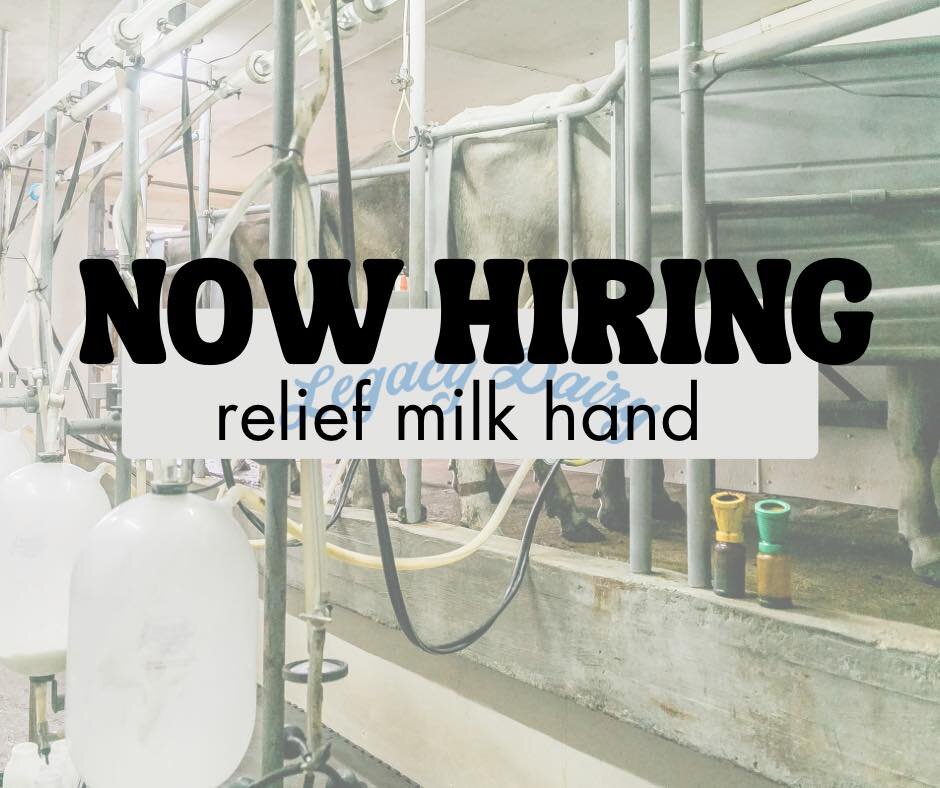 Come be a part of the Legacy family! If interested, message us or call/text Doug at (270) 670-4027. 

*Dairy is located in Hiseville, KY in northeastern Barren County.