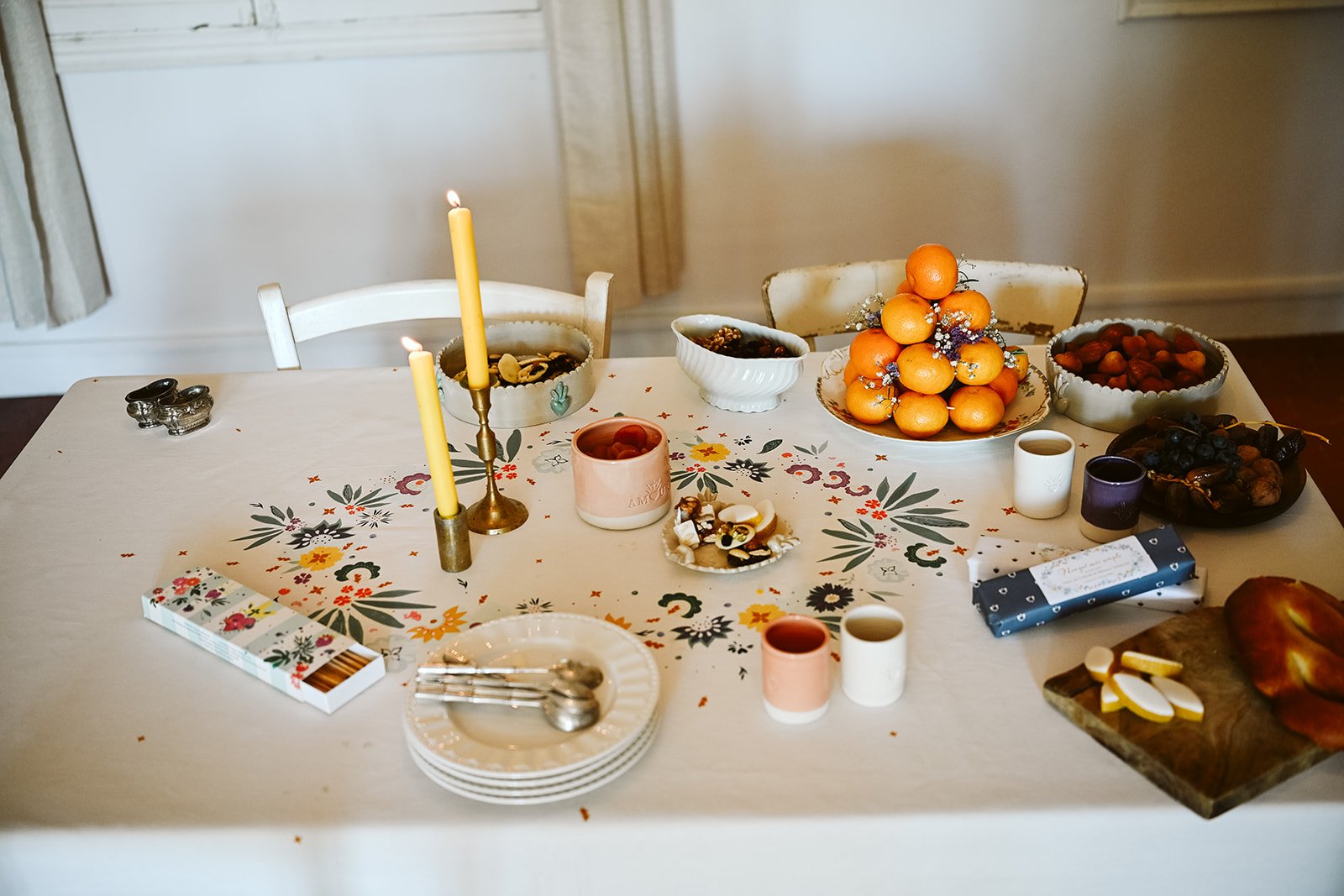 Nappe en coton imprimé COMME UN NOEL EN PROVENCE