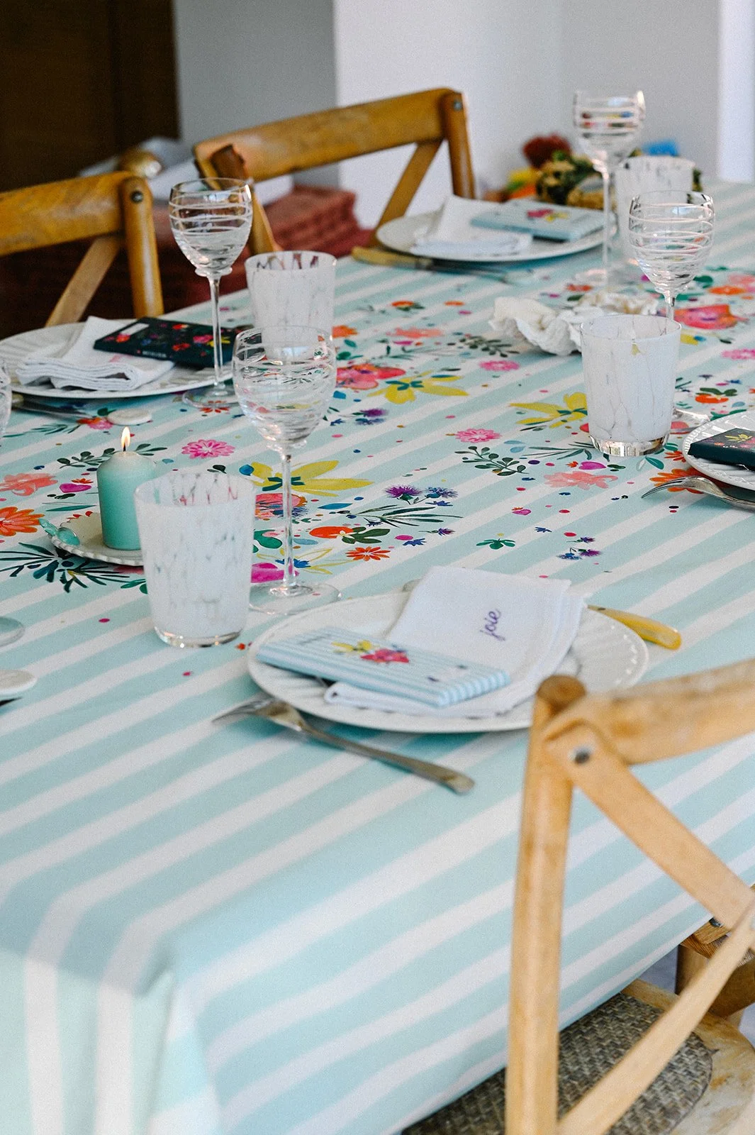 Nappe en coton imprimé COEUR SACRÉ