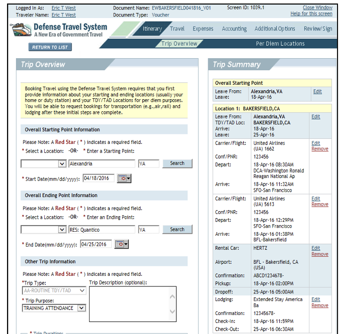 FILING YOUR TRAVEL VOUCHER