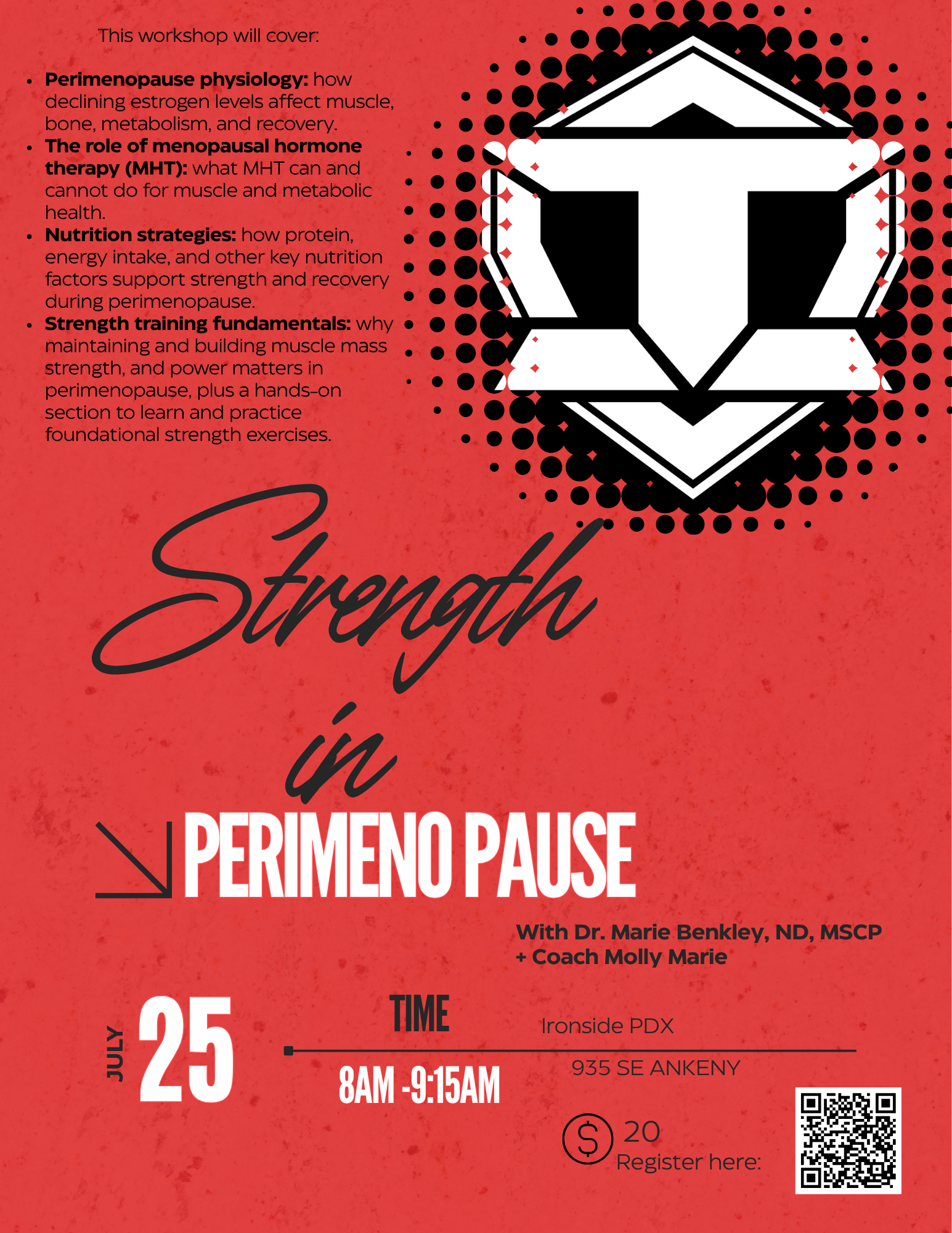 WORKSHOP: STRENGTH IN PERIMENOPAUSE