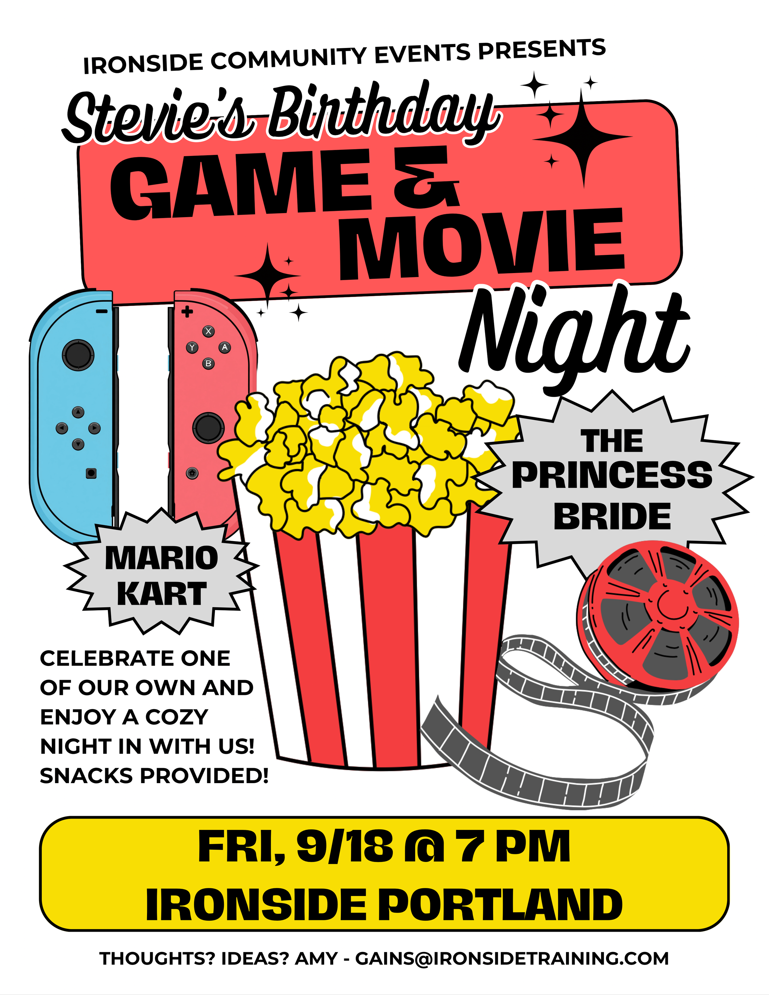 SEP COMMUNITY EVENT: GAME &amp; MOVIE NIGHT