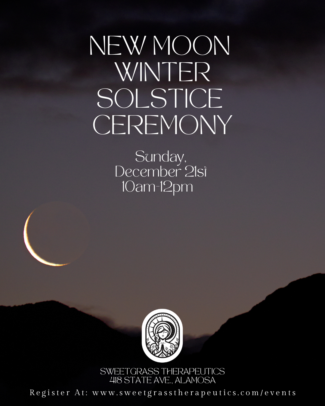 New Moon & Winter Solstice Ceremony