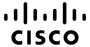 Cisco logo with stylized black sound waves above the word 'Cisco'