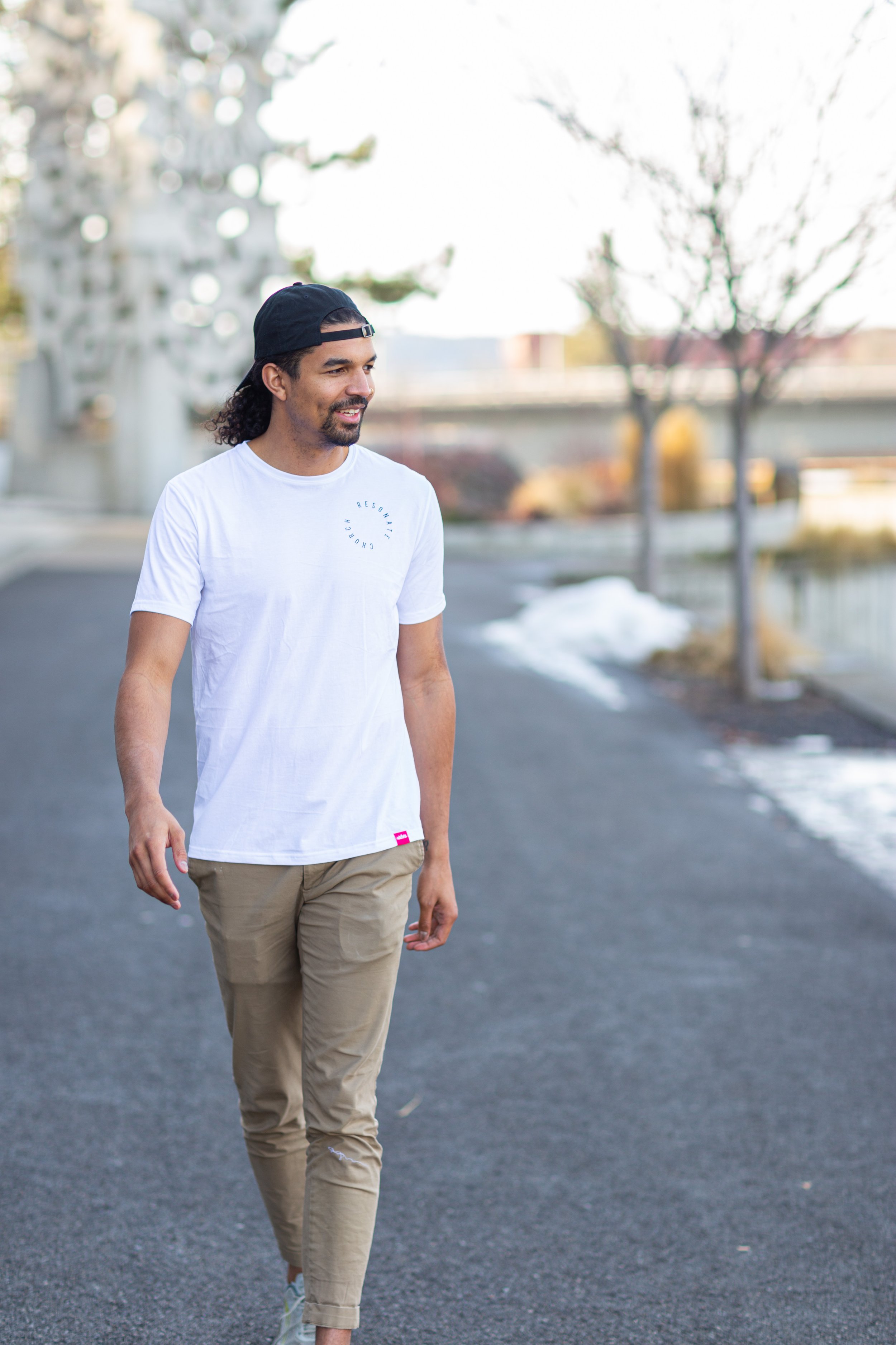 "Resonate Church" White AIM Tee
