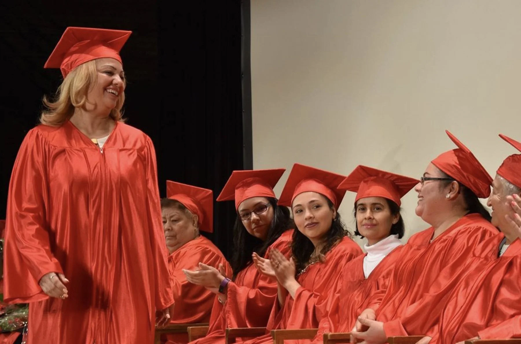 Woman graduating at Chicago program