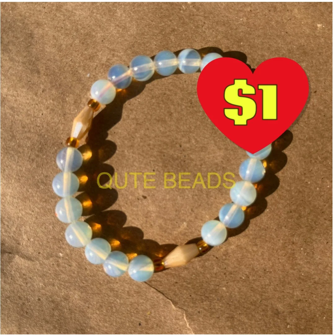 Tan & Hazy White Bracelet