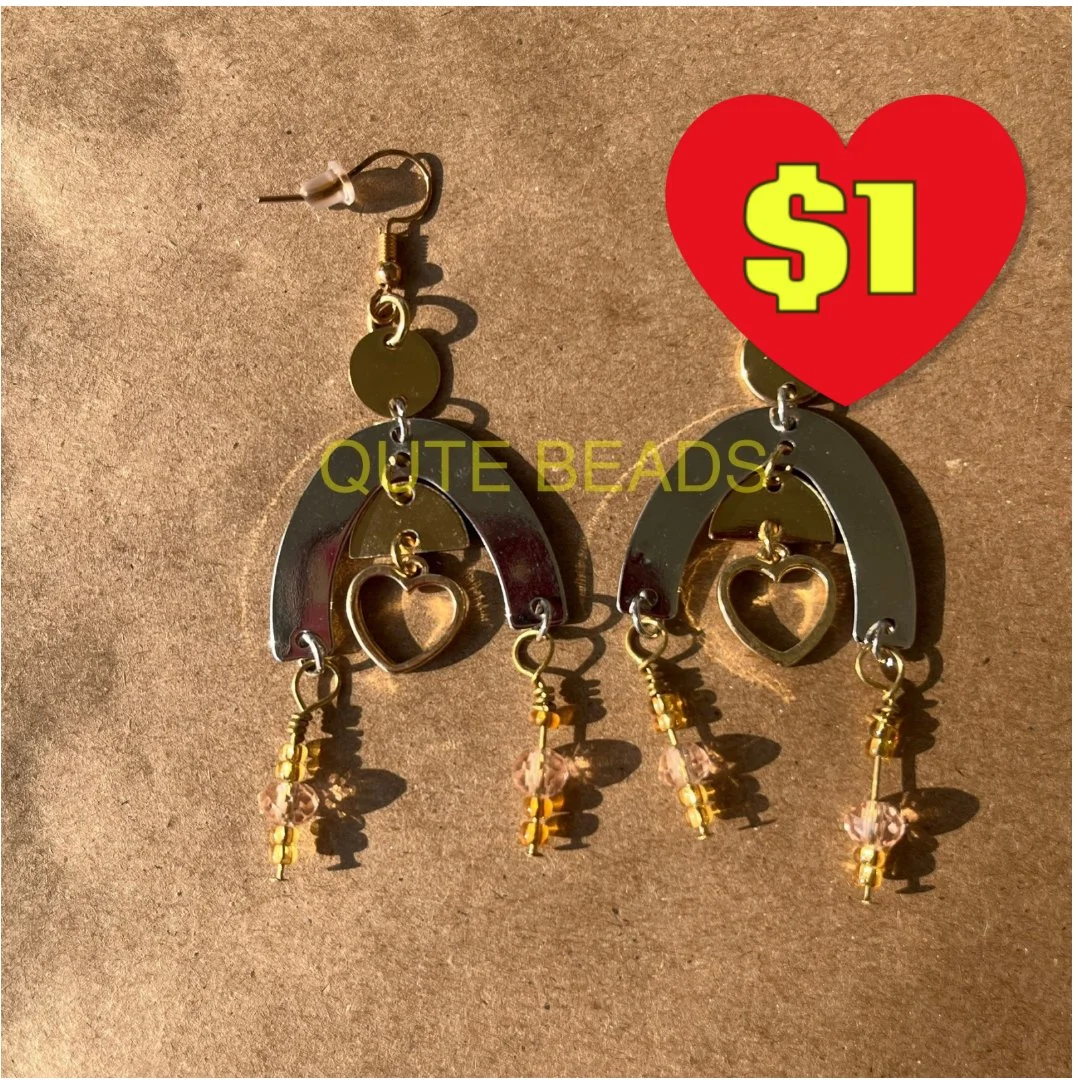 "Pretty Warrior" Chandelier Earrings