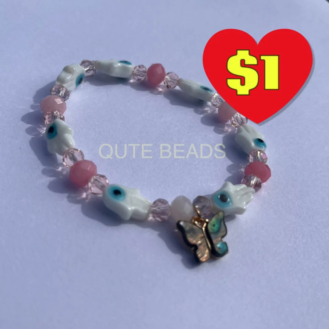Butterfly Evil Eye Bracelet
