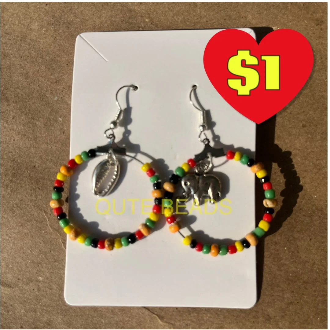 Afro-centric Hoop Earrings