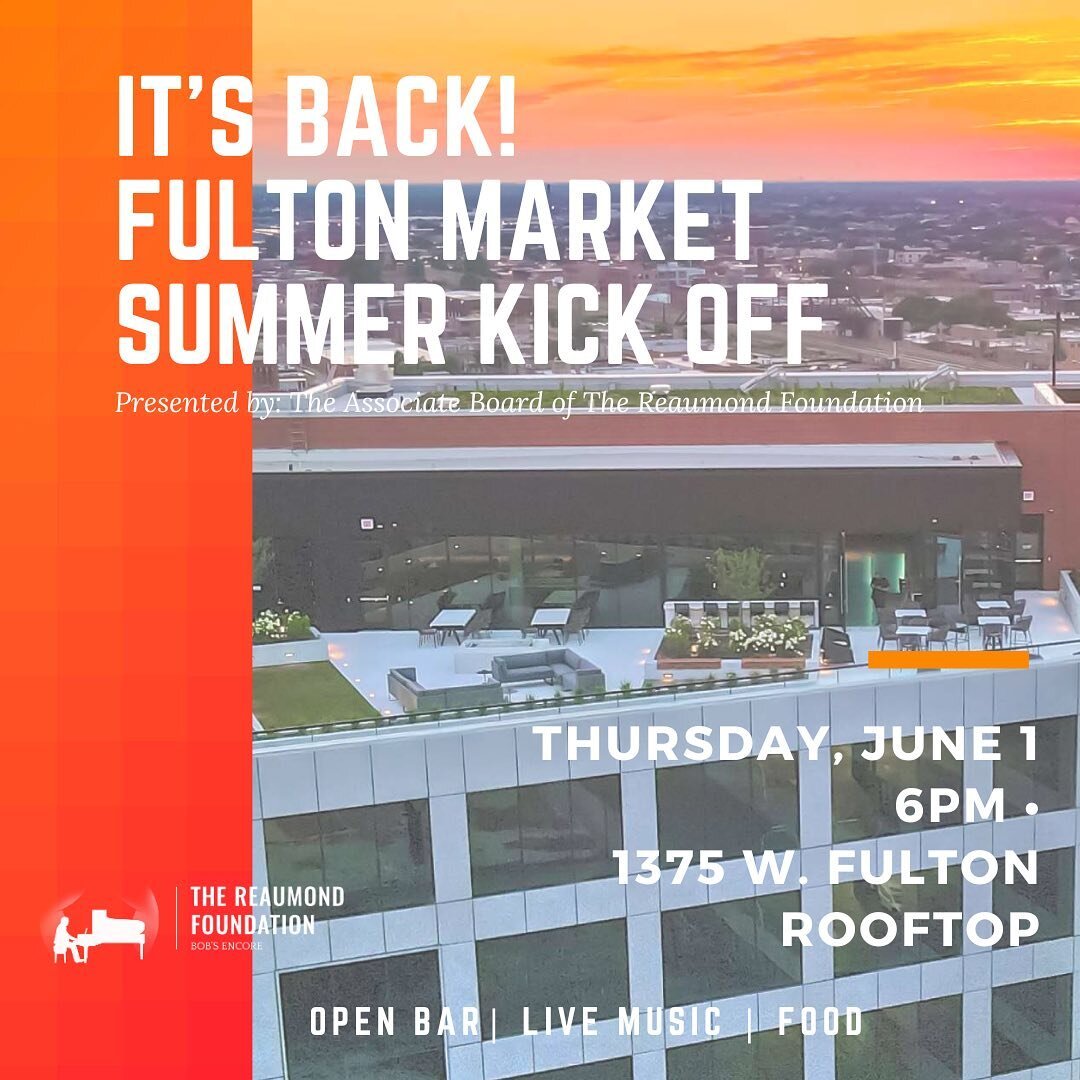 We're back for our second year! Join the Associate Board of the Reaumond Foundation as we kick off summer while raising money for those facing pancreatic cancer. The event will feature local Chicago restaurants, an open bar, live music, raffle, and m