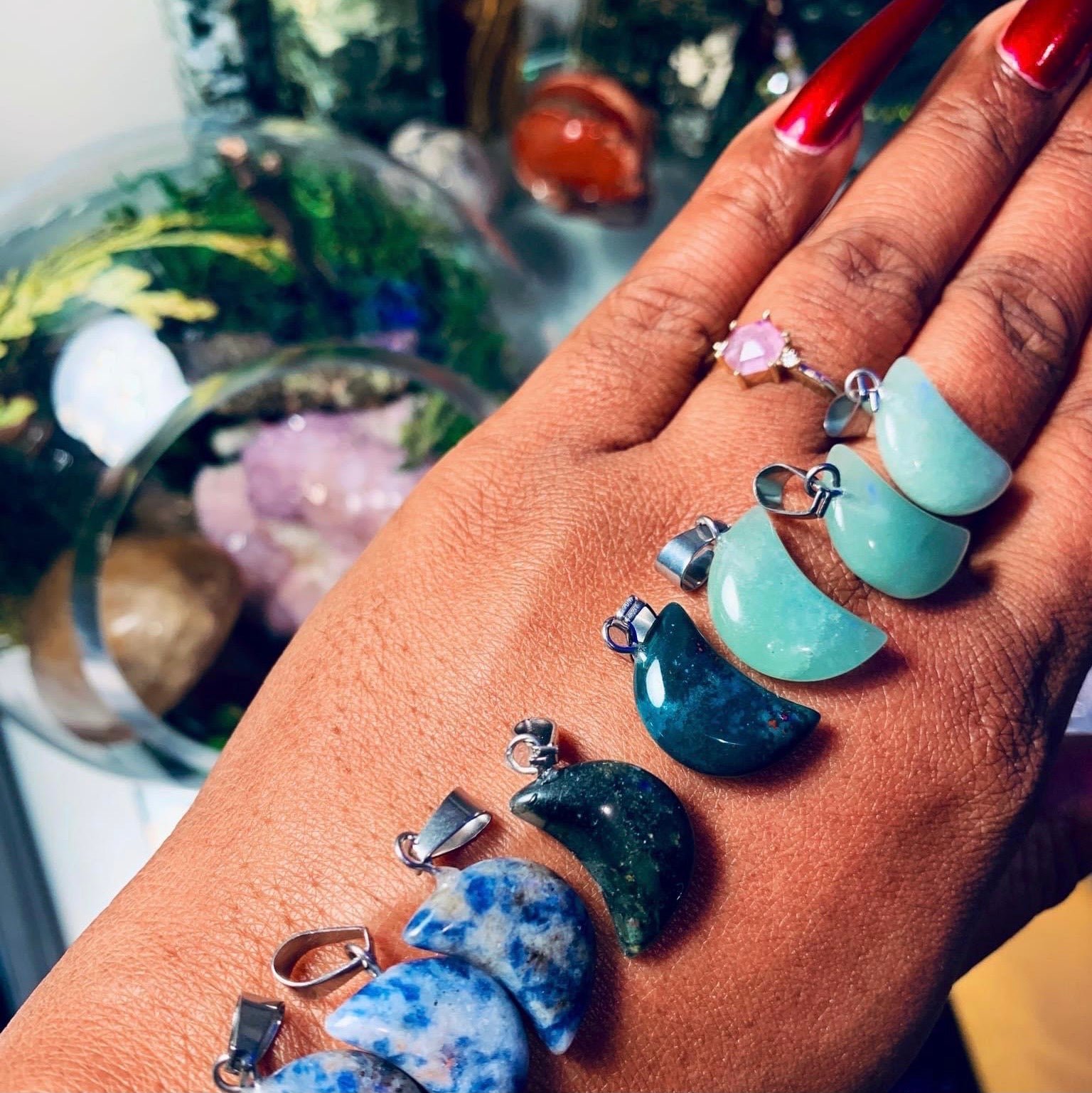 Crescent Moon Pendants