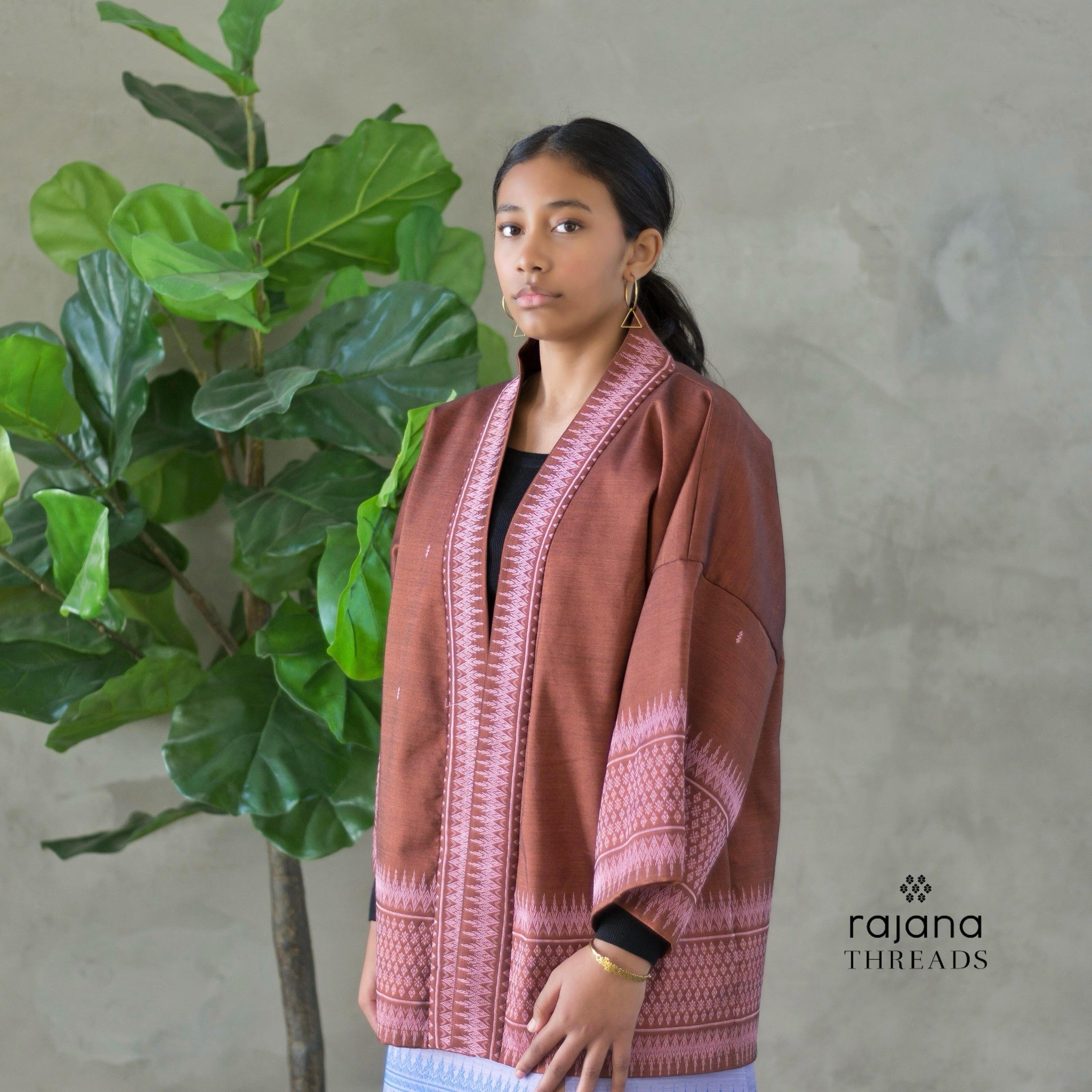 The AMARI! Our unisex kimono cover up has been one of the most popular design. This was our 3rd time restocking it and we are down to 4 left. 

The cover up jacket comes in 2 sizes and an accompanying waist tie. Made from authentic Khmer seung and fe