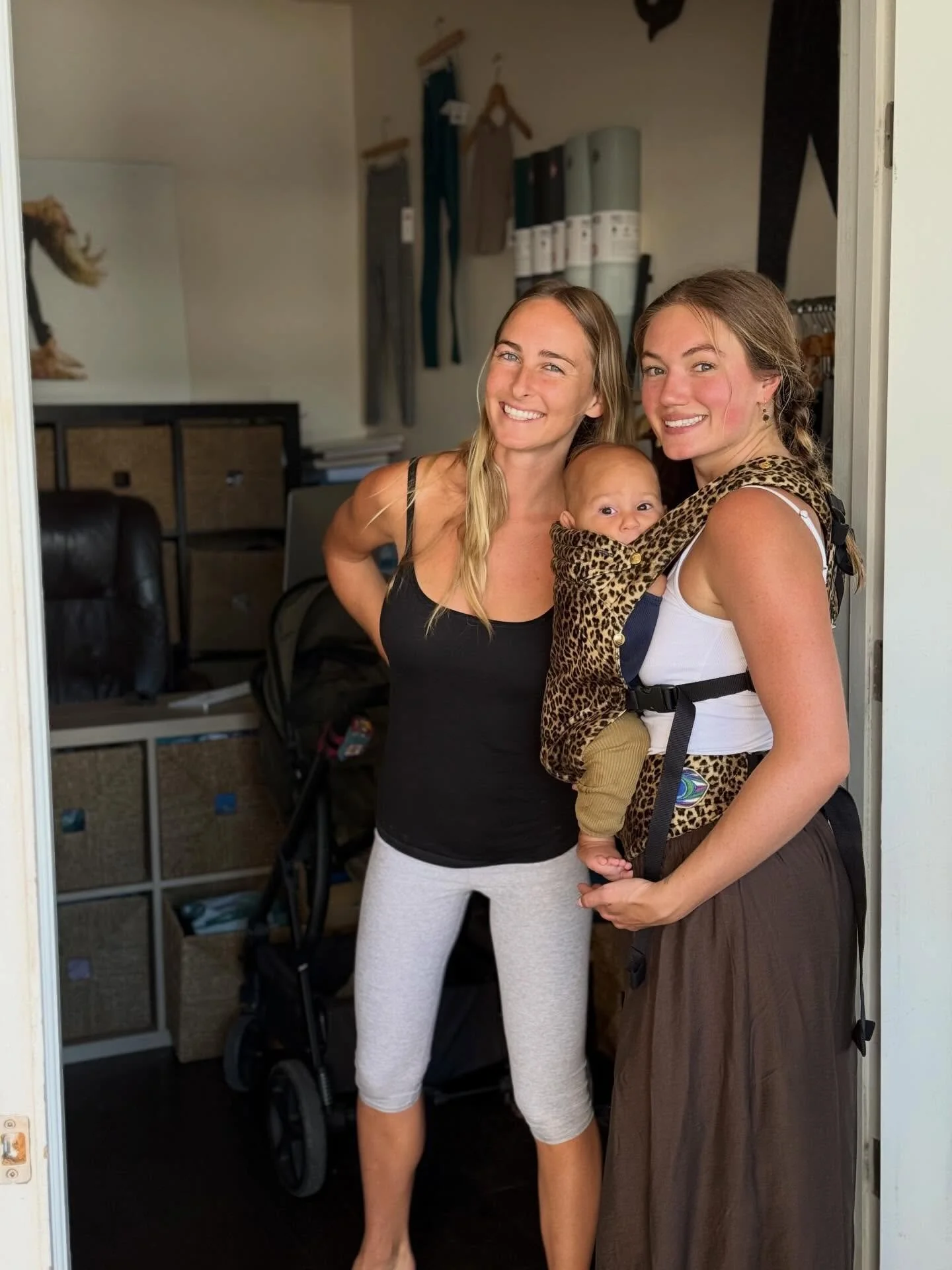 It was such a treat to have Miss (now Mama) Chloe back on Saturday! We are so happy to have such an awesome crew of teachers, including Frances who we&rsquo;ve been lucky to add to the roster recently, too 💛 #friendswhoyoga #yogateacher #community #