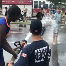 Fire Truck Spray Park at Broadmoor Lake