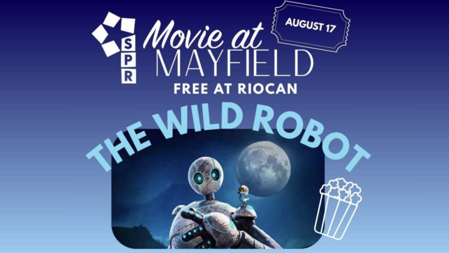 The Wild Robot Outdoor Movie at RioCan
