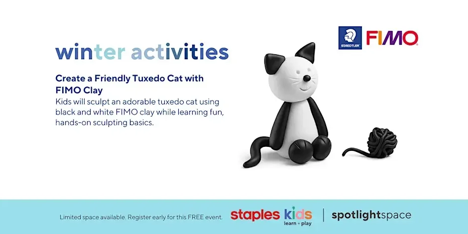 Staples Kids Event: FREE Fimo Cat Make &amp; Take
