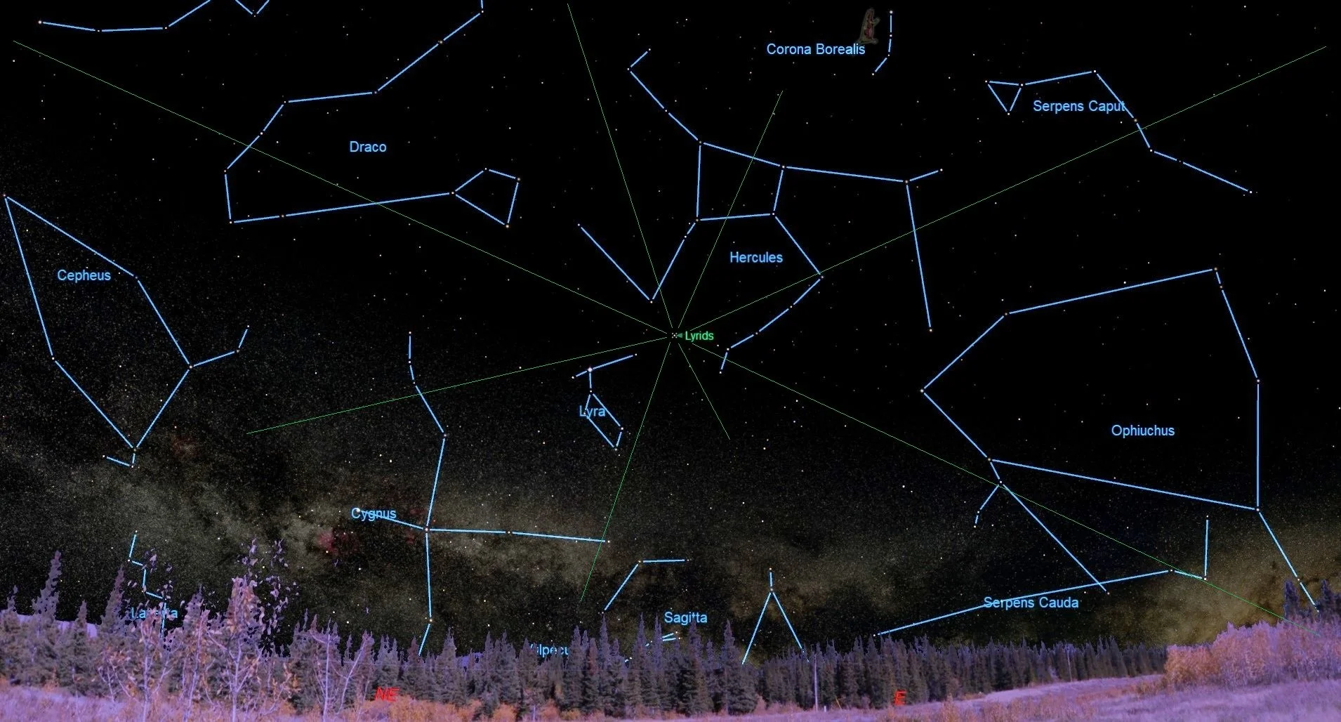 The Lyrid Meteor Shower Peaks April 21/22 and Here’s Where to Watch it Near Edmonton 