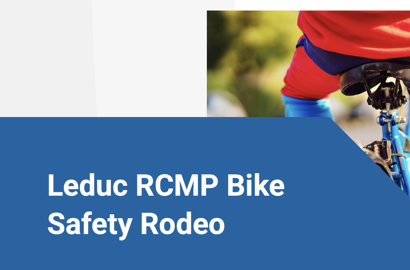 Leduc RCMP Bike Safety Rodeo