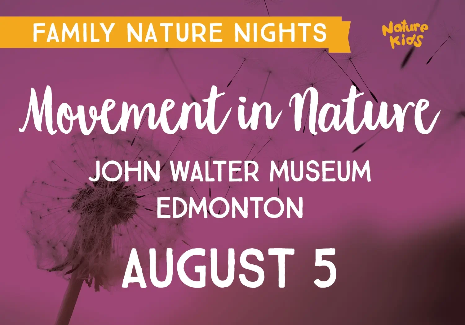 Family Nature Night: Movement in Nature