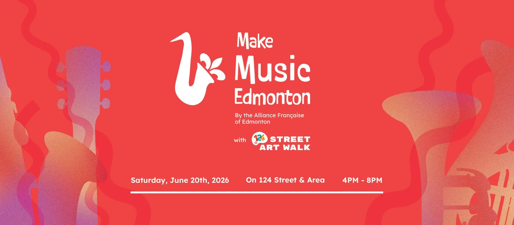 Make Music Edmonton with 124 St Artwork
