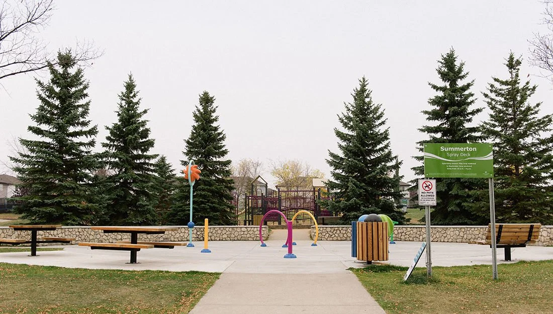 Sherwood Park Spray Park: Summerton Spray Deck 