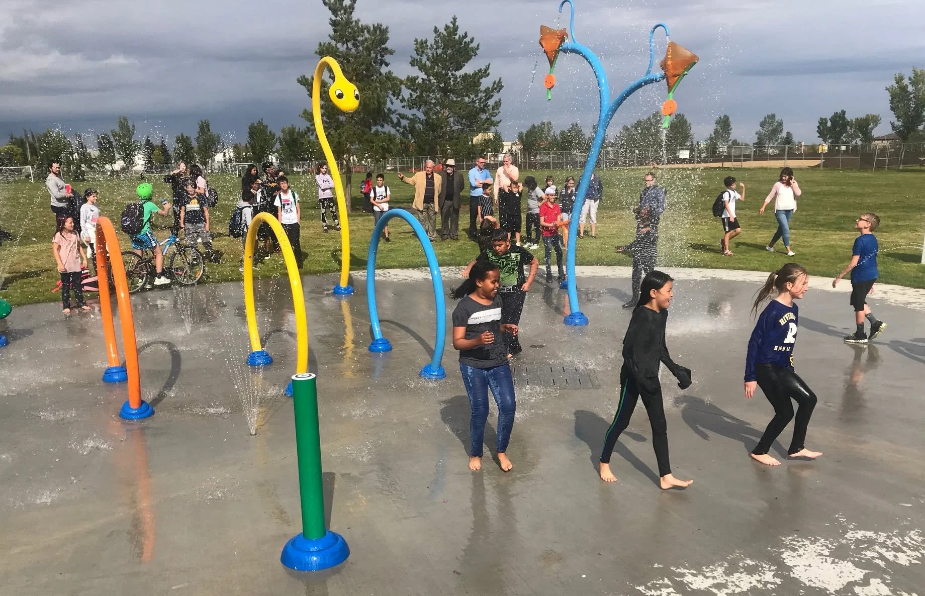 Edmonton Spray Park: Poplar Park