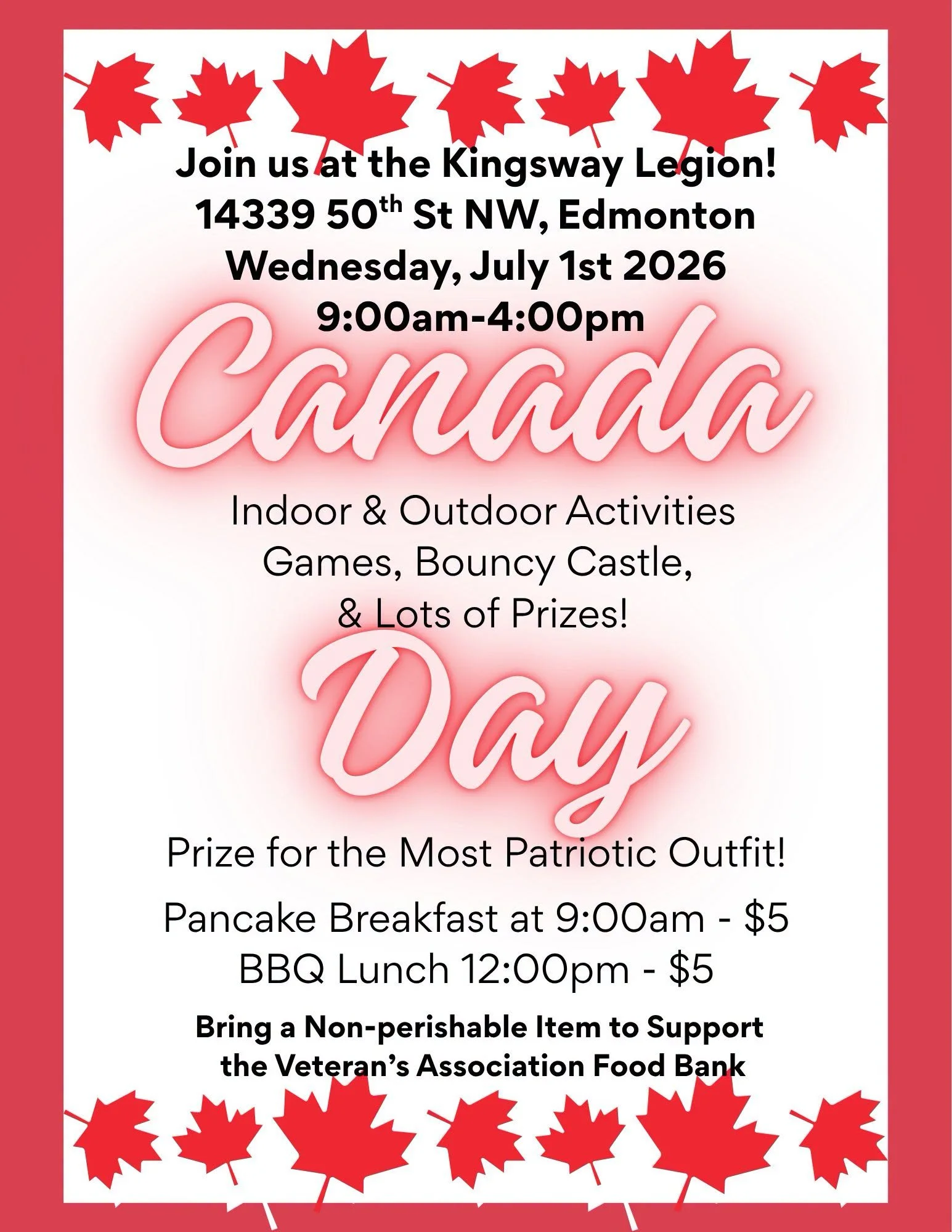 Canada Day Celebration with Kingsway Legion